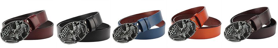 Designer Retro Vintage Belt Riveted Belts Menswear Accessories Size ONE SIZE - 2 Thumbnail