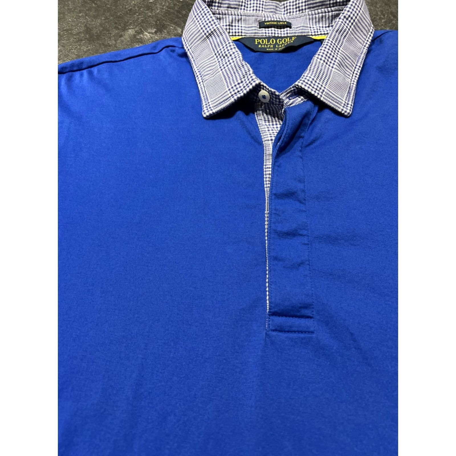 Ralph Lauren VINTAGE Ralph Lauren Polo Golf Shirt Mens XL Blue Size US XL / EU 56 / 4 - 5 Thumbnail