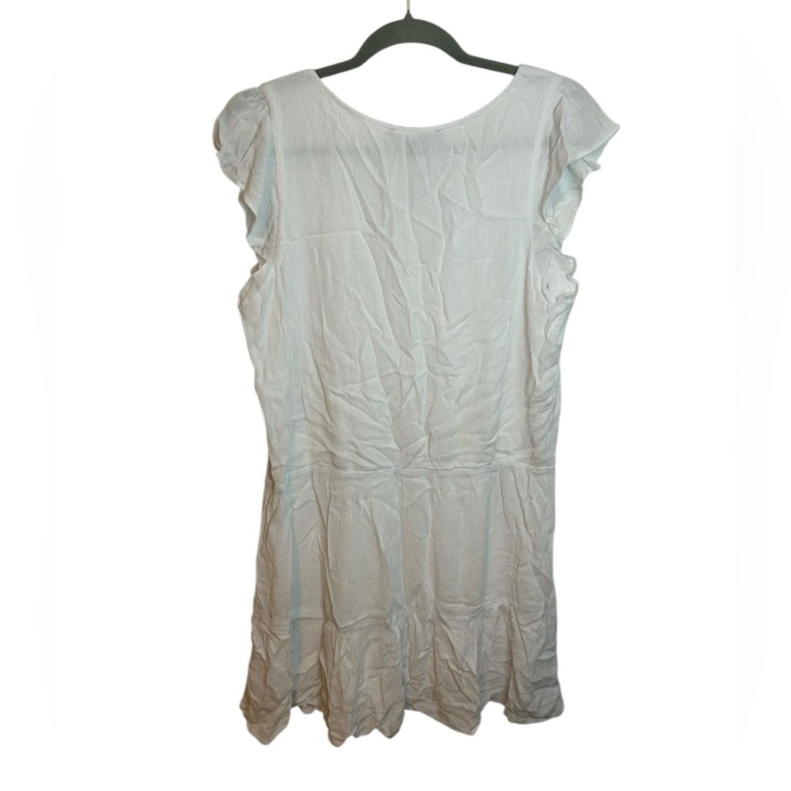 Sanctuary Nwt Sanctuary Free Love White Flutter Sleeve Dress Size S / US 4 / IT 40 - 2 Thumbnail