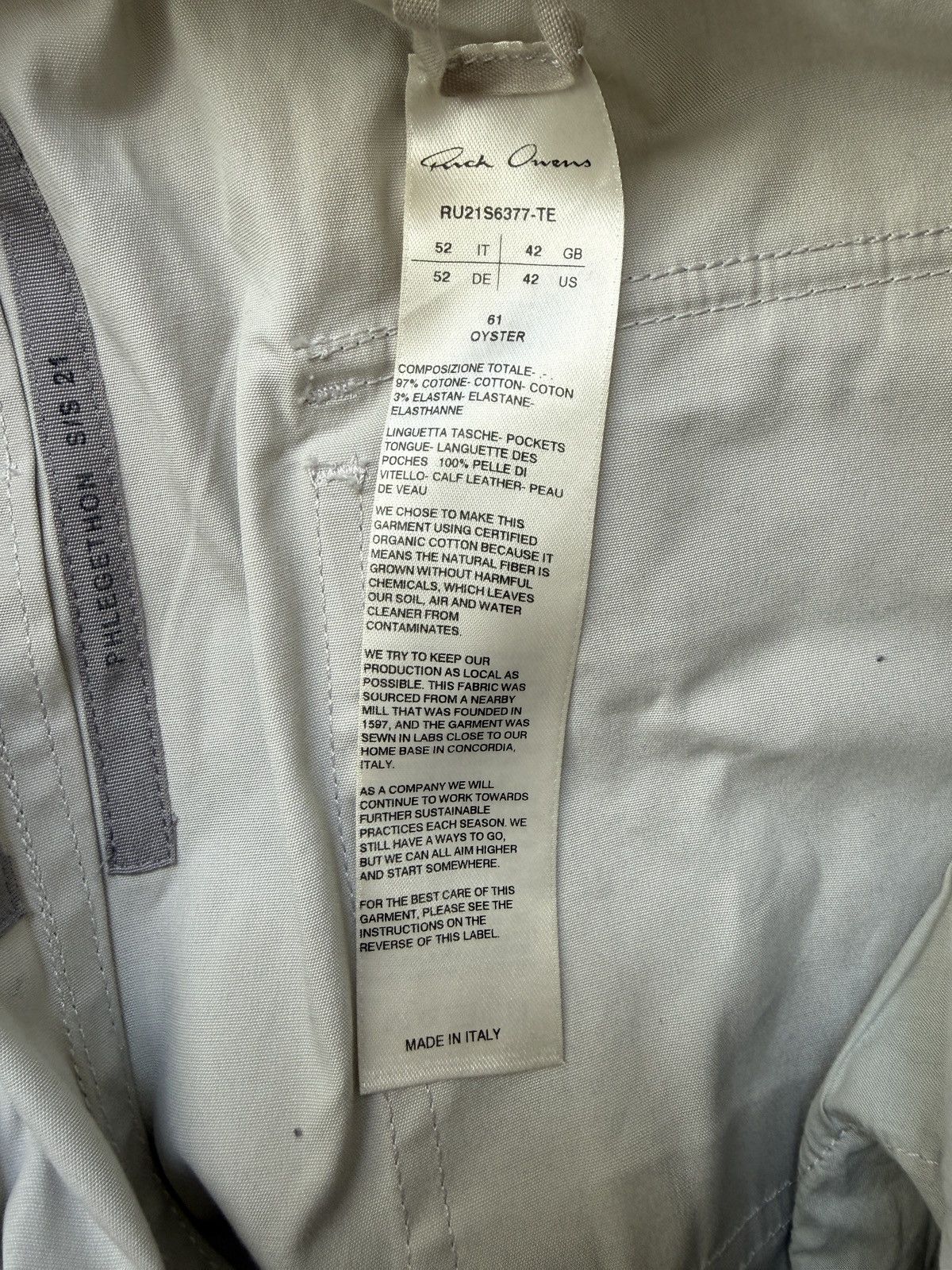 Rick Owens Rick Owens Phlegethon Oyster Bauhaus Cargos size 52 Size US 34 / EU 50 - 8 Thumbnail