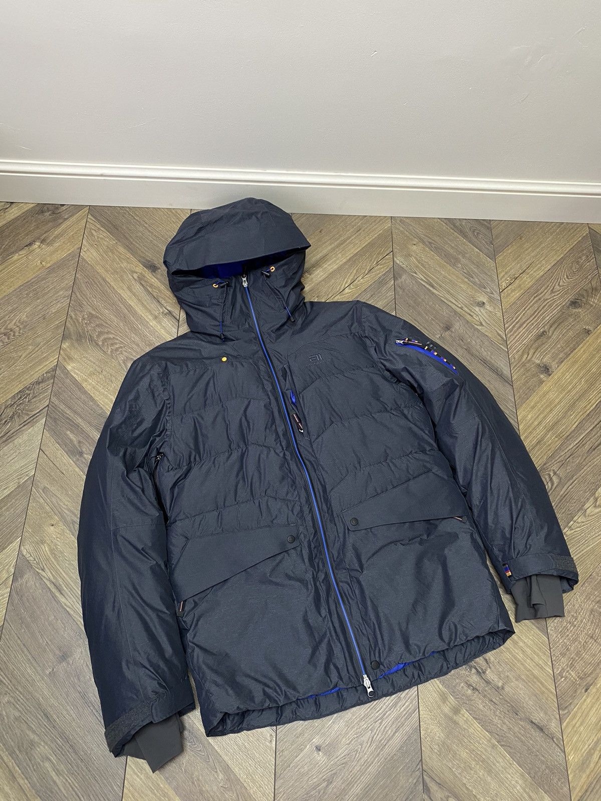 Designer × Vintage Vintage Elevenate Montana Jacket Navy Size US L / EU 52-54 / 3 - 4 Thumbnail