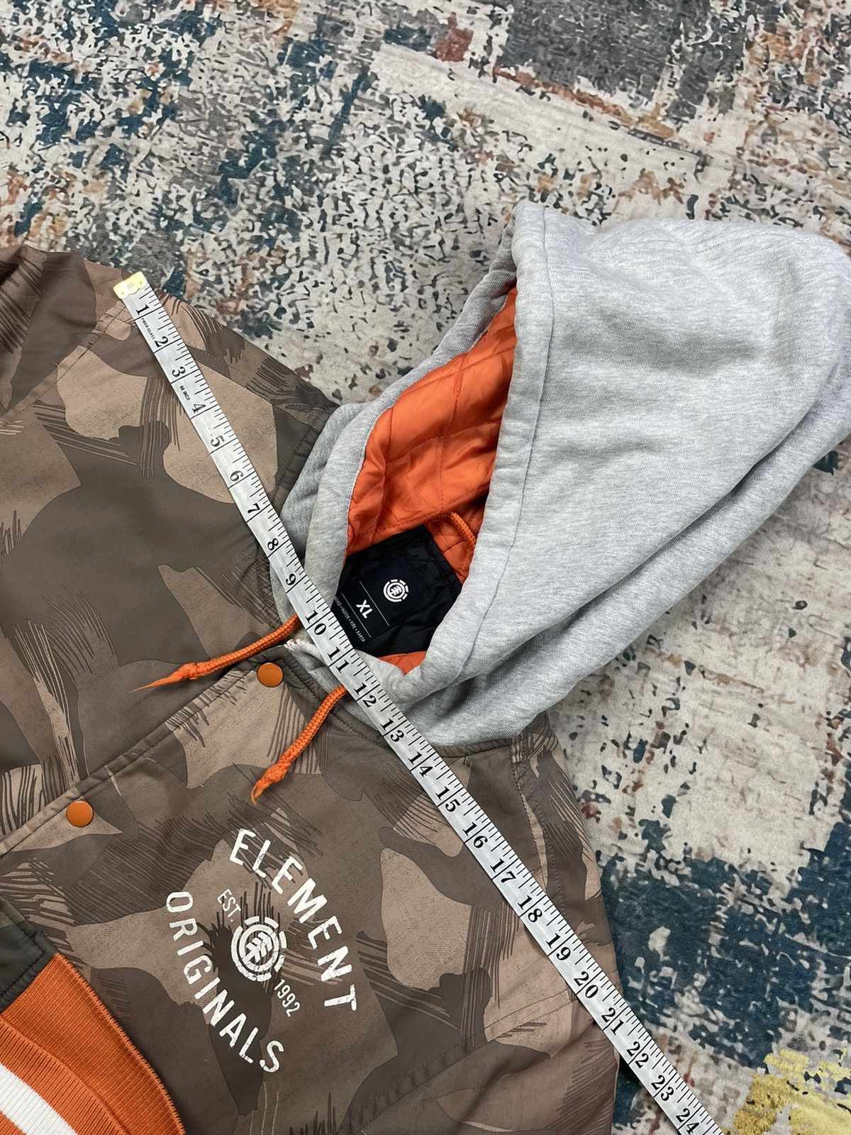 Element Element Originals Army Camouflage Hooded Bombers Size US L / EU 52-54 / 3 - 9 Thumbnail