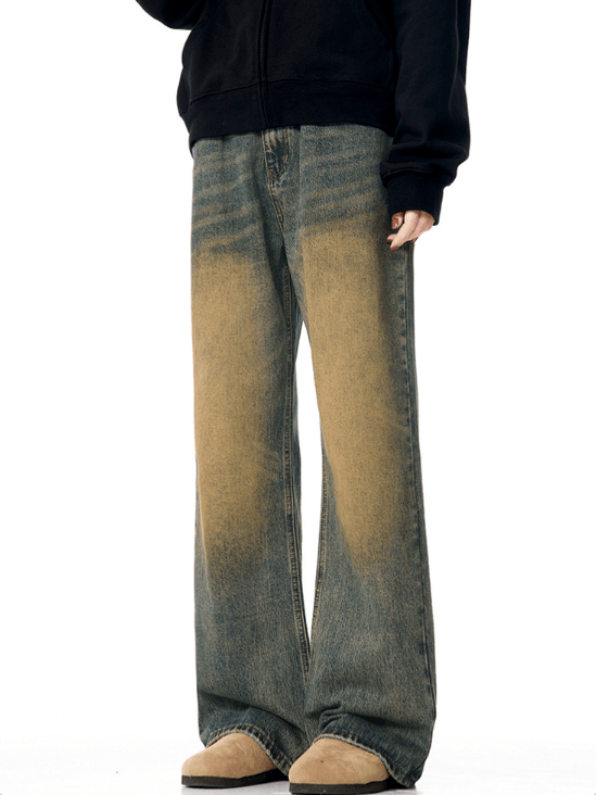 Japanese Brand × Jean American high street loose trendy retro distressed jeans Size US 34 / EU 50 - 2 Thumbnail