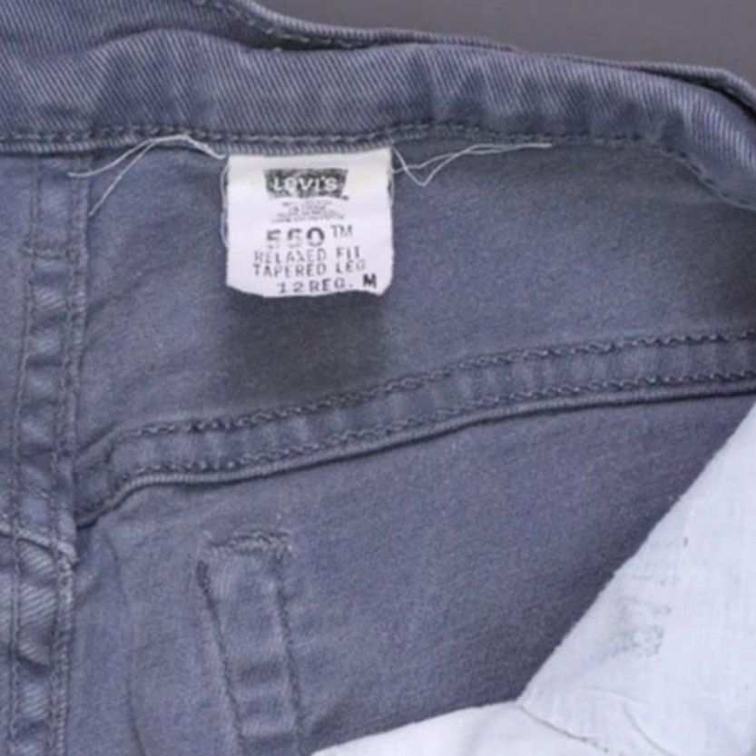 Levi's Levi's 550 Relaxed Fit Tapered Jeans Gray Women's 12 Regular High Rise 29.5in Inseam 28 Waist 28 5-Pocket Denim Cotton Spandex Vintage No Size 28" / US 6 / IT 42 - 4 Thumbnail