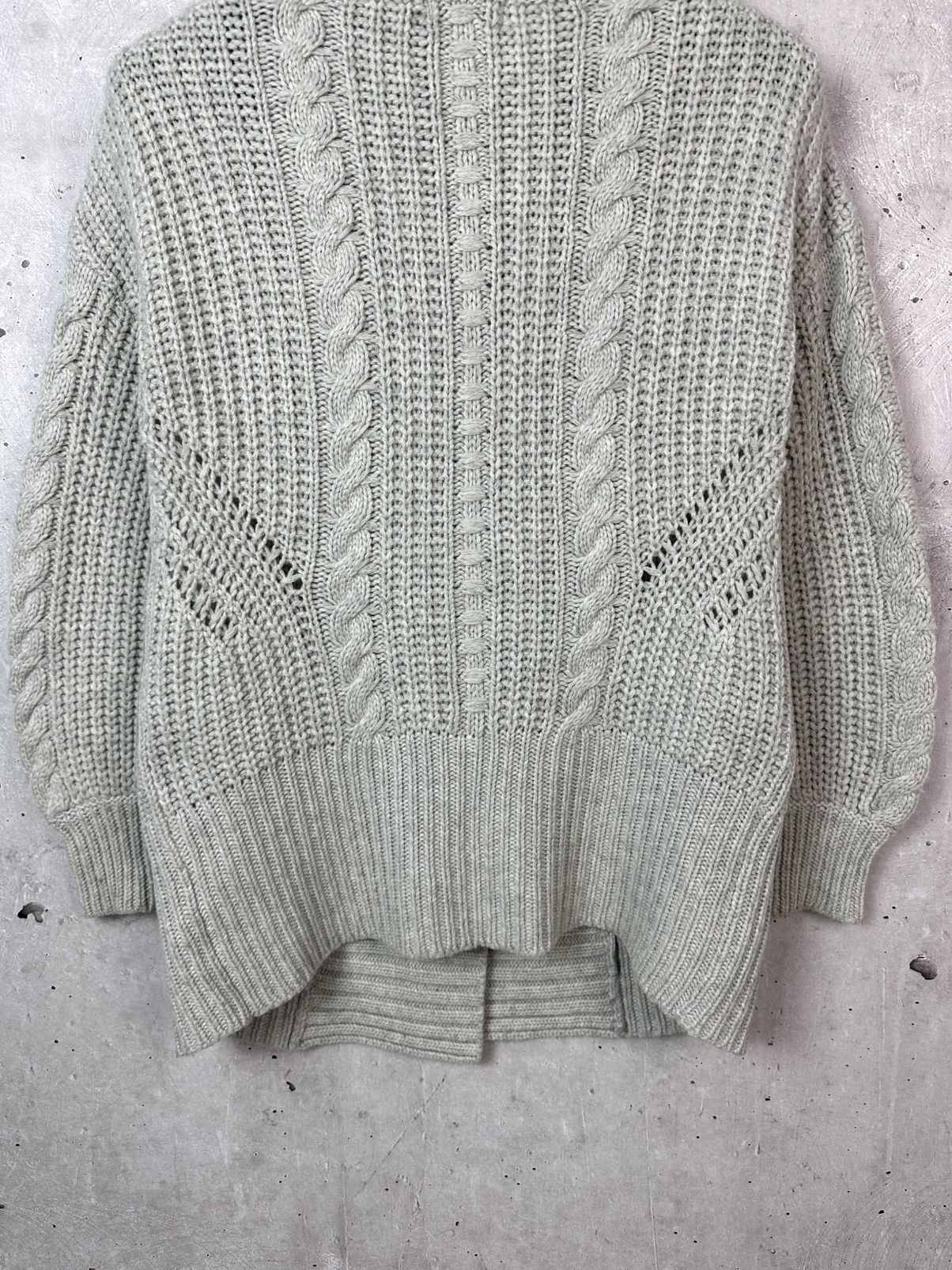 Reiss Reiss Wool Knit Long Sleeve Light Grey Cardigan Sweater Size XS / US 0-2 / IT 36-38 - 10 Thumbnail