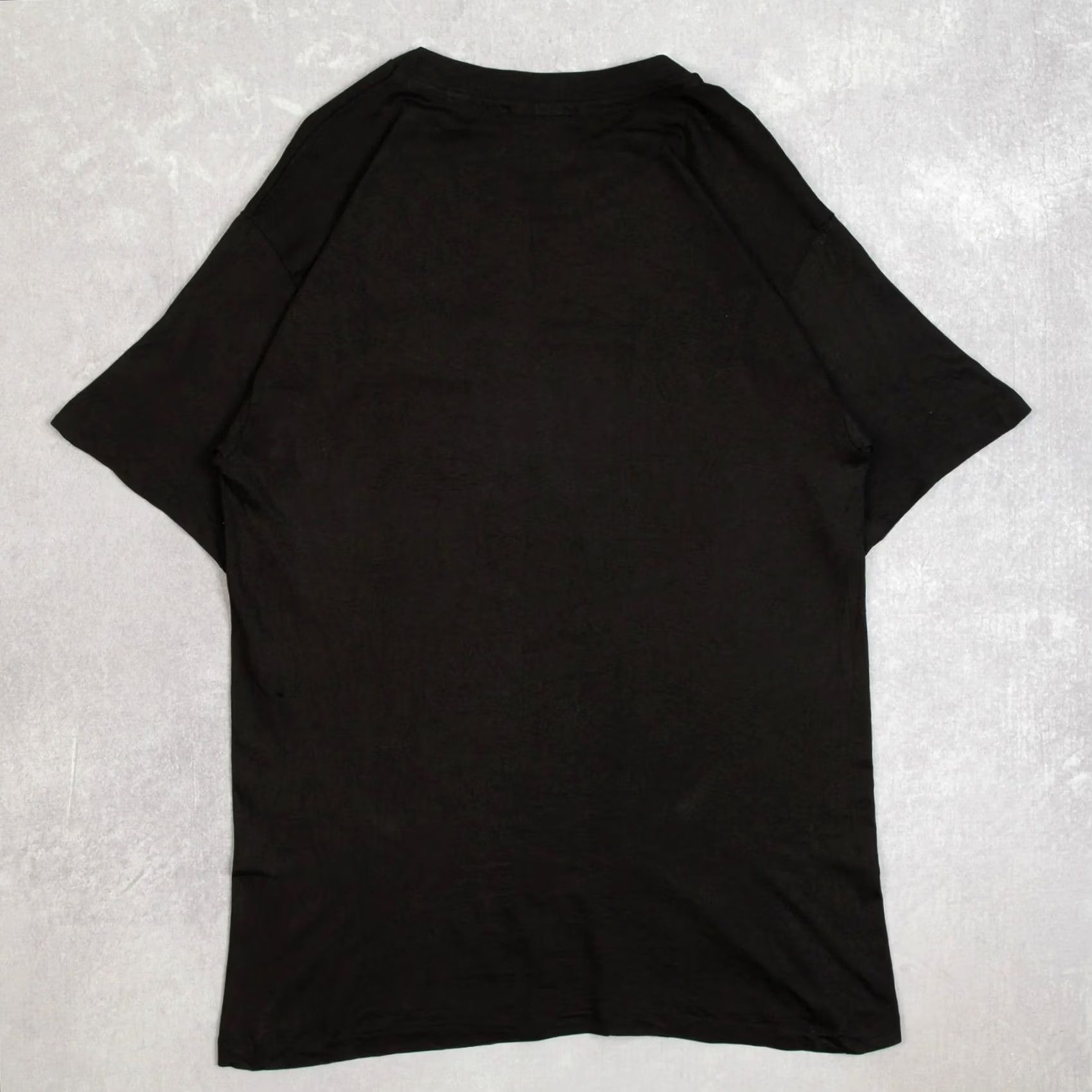 Hanes Hanes Men's Vintage 1990s Texas Embroidered Single Stitch T-Shirt Black Medium Size US M / EU 48-50 / 2 - 2 Thumbnail