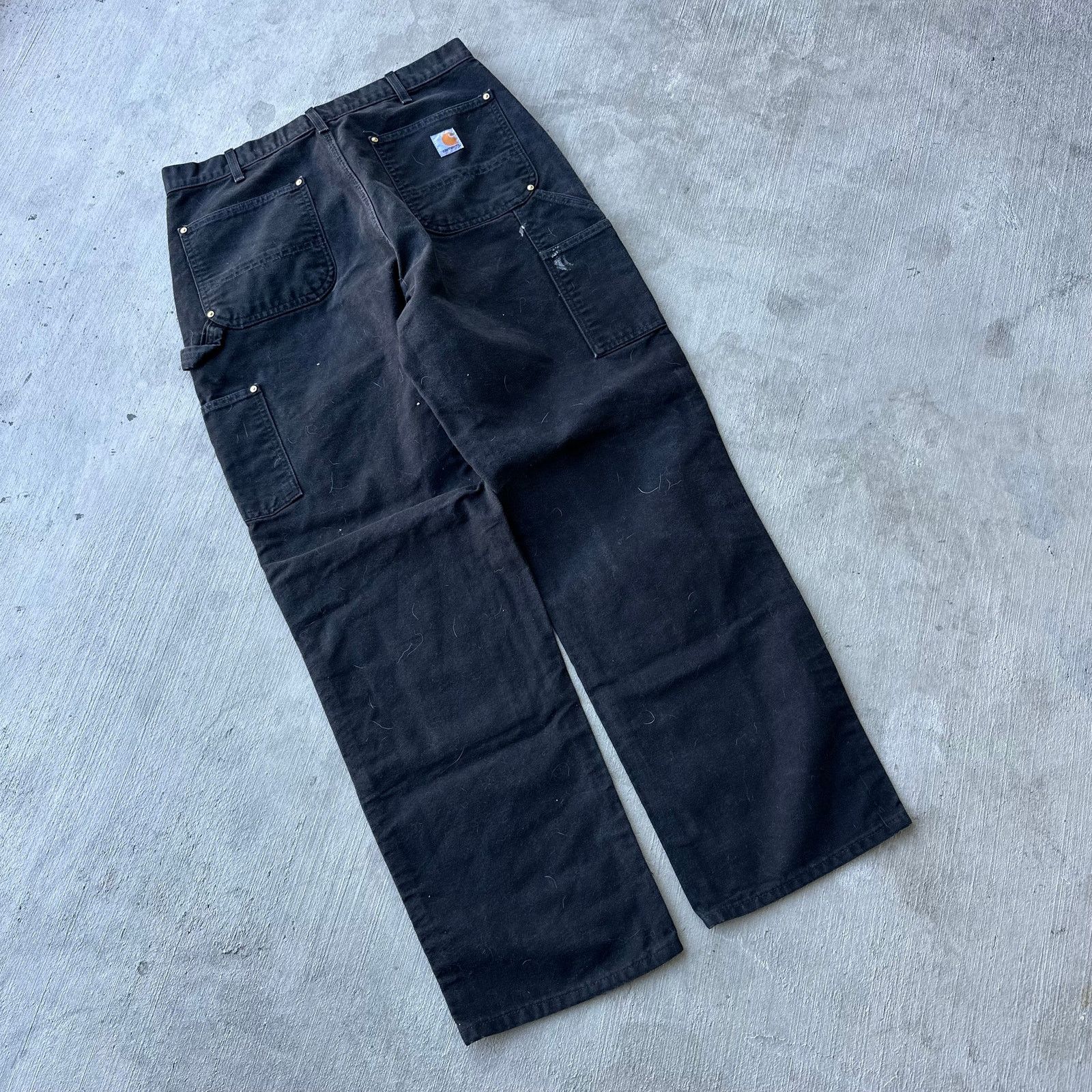 Carhartt × Vintage Carhartt black double knee work wear carpenter pants Size US 35 - 5 Thumbnail