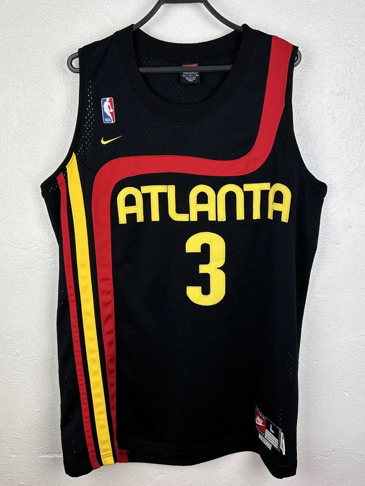 NBA Vintage Nike Atlanta Hawks Shareef Abdur-Ragim Nba Jersey Size US L / EU 52-54 / 3 - 1 Thumbnail