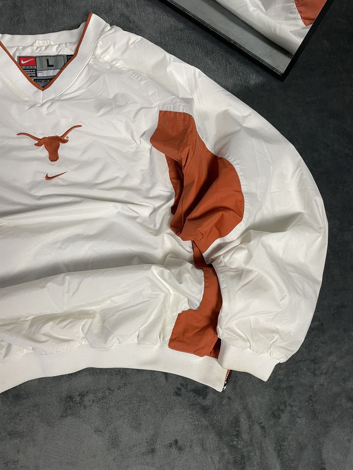 Nike 90s Nike Vintage Center Swoosh Texas Oversize Nylon Jacket Size US L / EU 52-54 / 3 - 4 Thumbnail