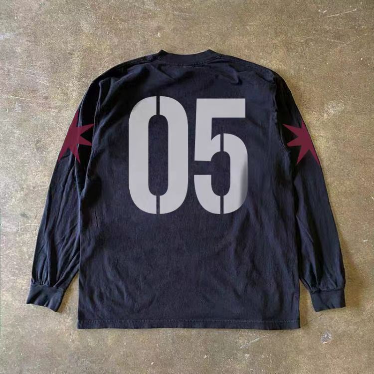 Vintage Black Vintage Skull-Patterned Long-Sleeve T-Shirt Size US M / EU 48-50 / 2 - 2 Thumbnail