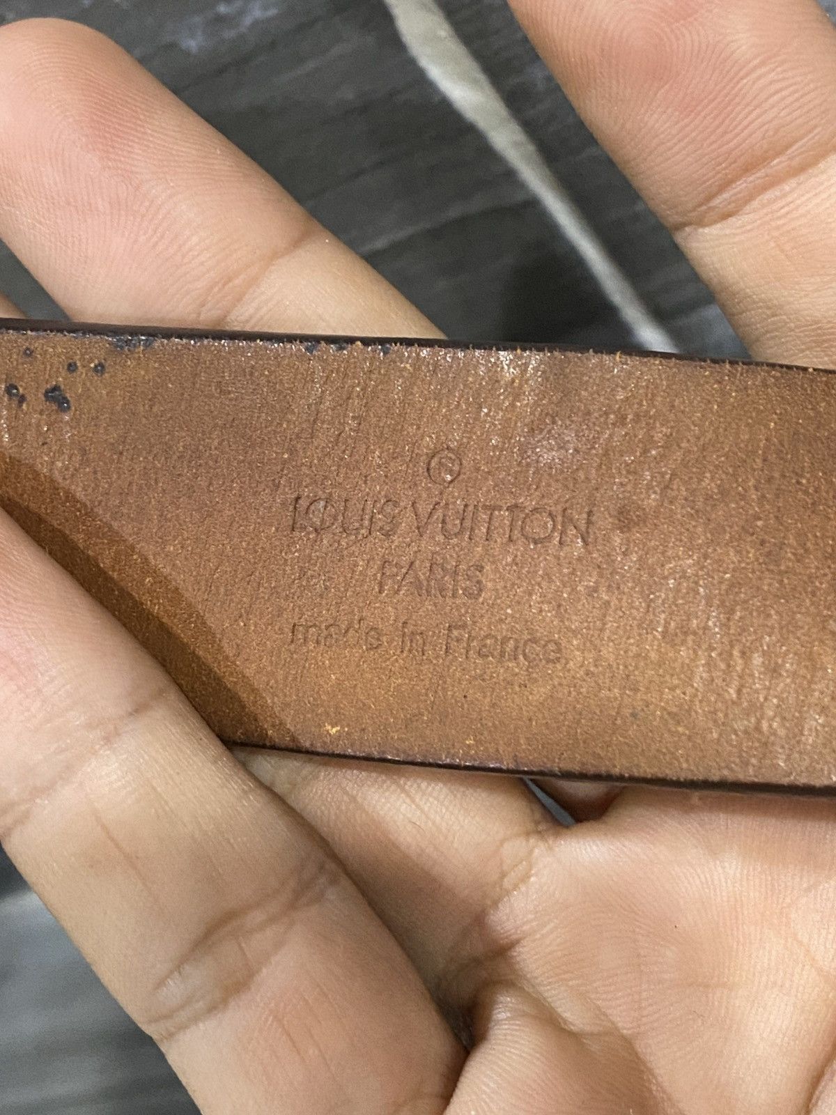 Louis Vuitton Louis Vuitton Paris Damier Ebene Belt Leather Made France Size 32 - 14 Thumbnail
