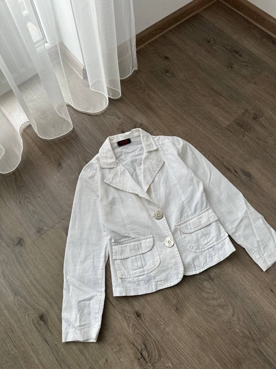 Dolce & Gabbana × Vintage Vintage Dolce&Gabbana White Blazer Jacket Size S / US 4 / IT 40 - 6 Thumbnail
