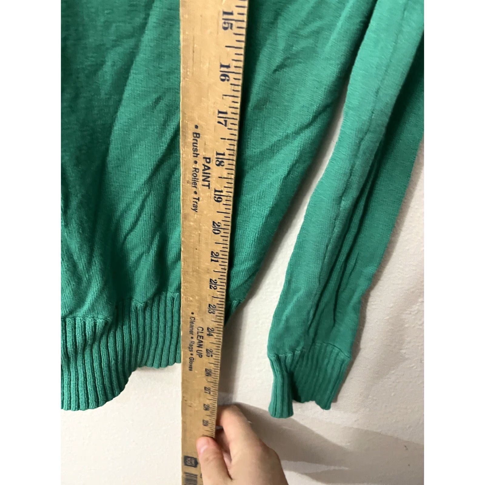Bcbgmaxazria BCBGMAXAZRIA Sweater Women Medium Green Cowl Neck Semi Fit Fancy Long Sleeve Size M / US 6-8 / IT 42-44 - 4 Thumbnail