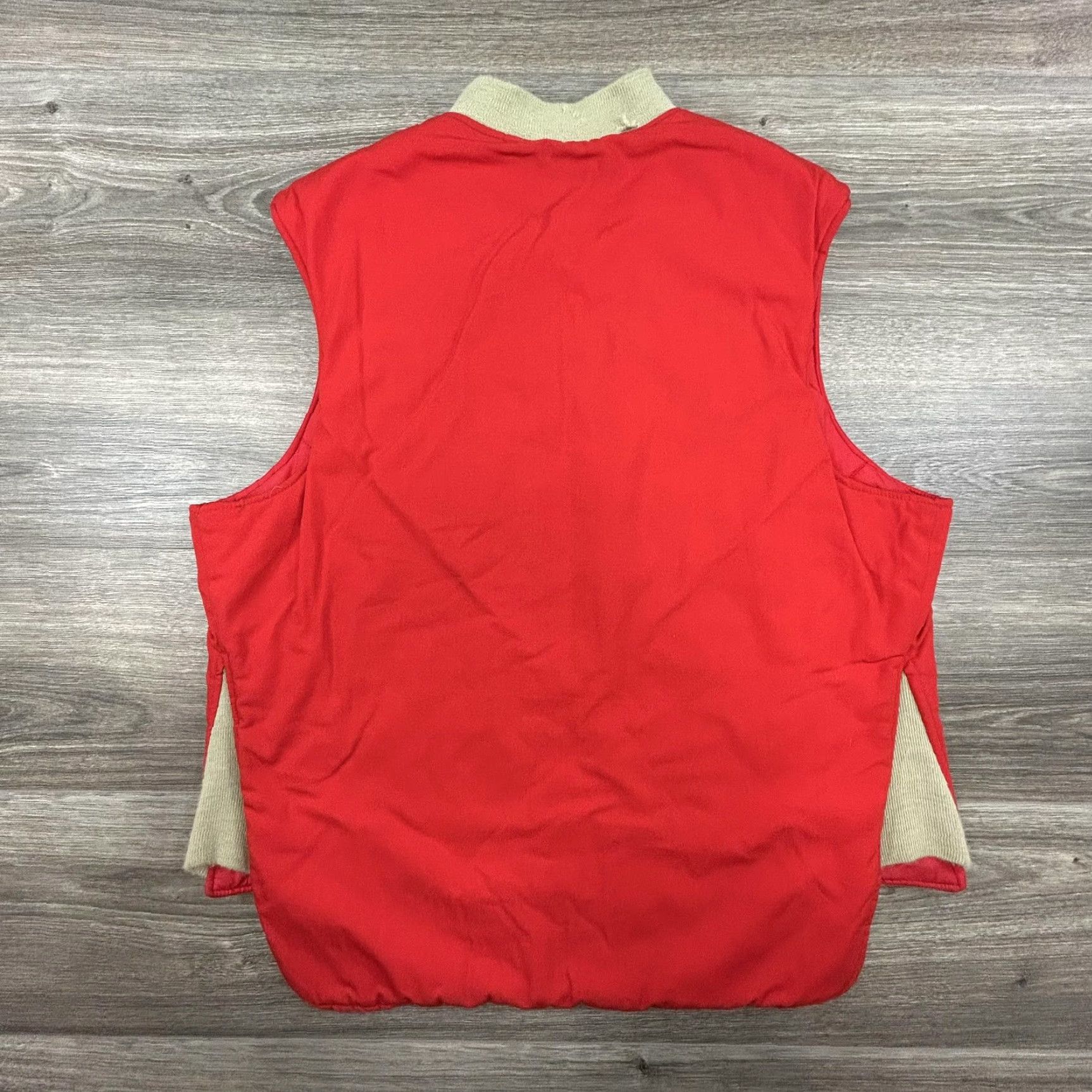 Vintage VINTAGE 10-X Vest Mens Large Quilted Lined Canvas Hunting Talon Zipper Outdoor Red 90s Size US S / EU 44-46 / 1 - 2 Thumbnail