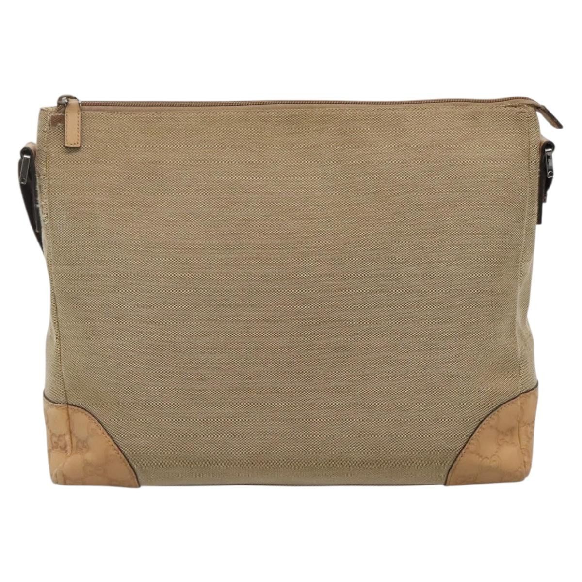 Gucci GUCCI Guccissima Shoulder Bag Canvas Beige Silver Size ONE SIZE - 3 Thumbnail