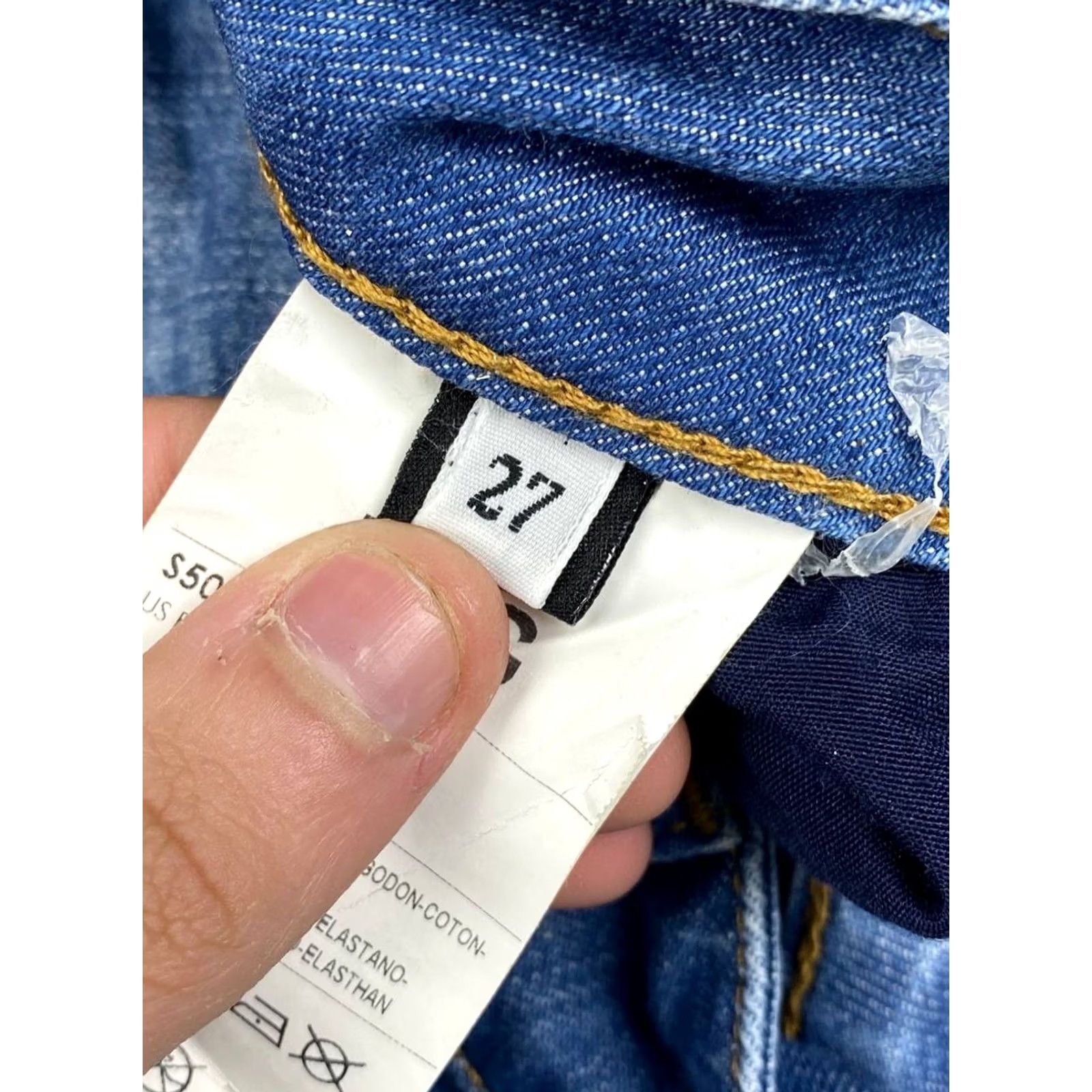 Dolce & Gabbana VINTAGE Dolce Gabbana Blue Flared Jeans Women Size 27 Metal Logo Denim Size 27" / US 4 / IT 40 - 7 Thumbnail