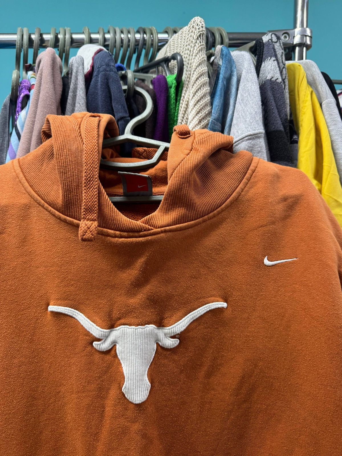 Nike vintage UT Austin Texas Longhorns Nike Center Swoosh Hoodie Size US XL / EU 56 / 4 - 2 Thumbnail