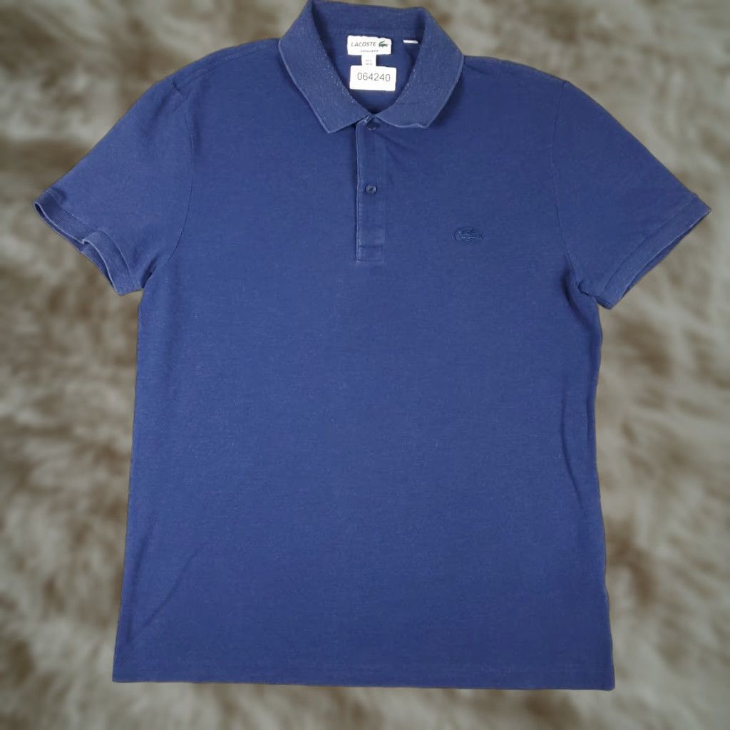 Lacoste Lacoste Polo Shirt Men Size M Blue Casual Short Sleeve Adult Medium Blue Polo Shirt Lacoste Mens Size US M / EU 48-50 / 2 - 1 Thumbnail