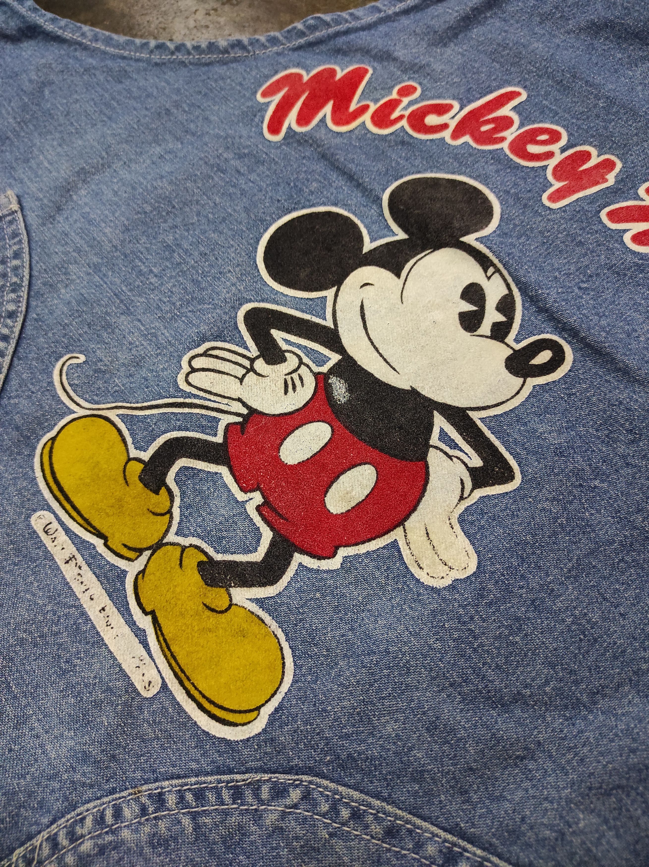 Mickey Mouse VTG DISNEY MICKEY MOUSE DENIM APRON Size US L / EU 52-54 / 3 - 3 Thumbnail