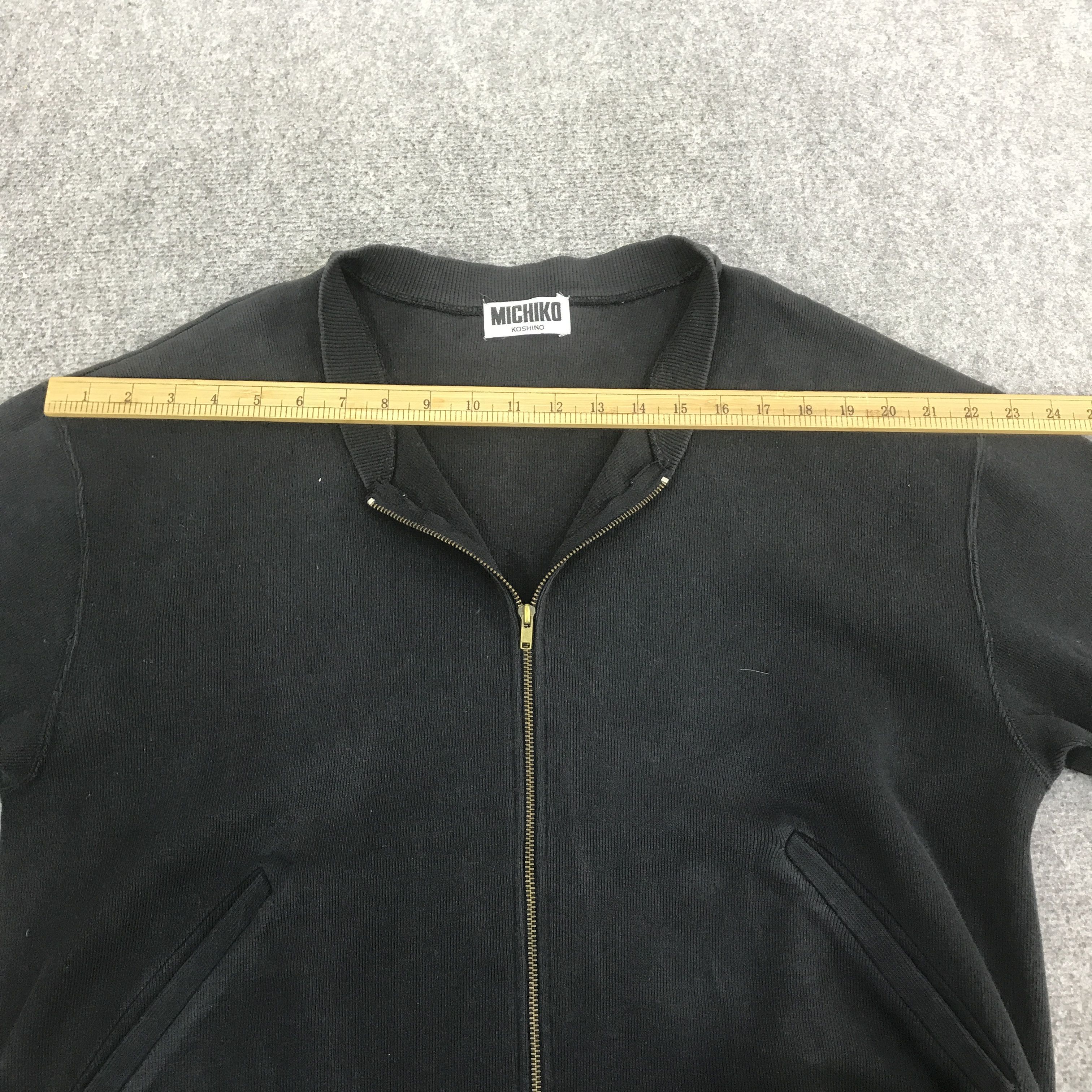 Michiko Koshino MICHIKO KOSHINO JAPAN ZIPPER BLACK FADED JACKET K127B1 Size US L / EU 52-54 / 3 - 5 Thumbnail