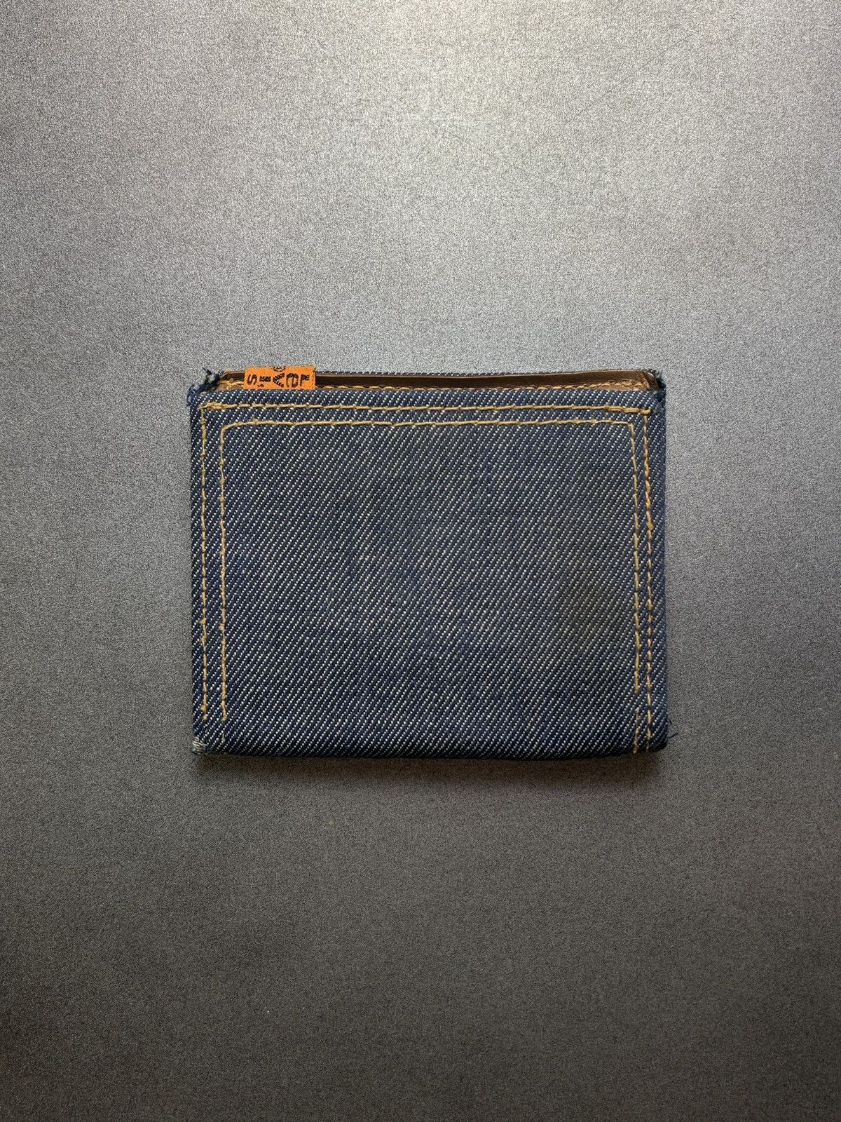 Levi's 1970s Levi's Orange Tab Denim Wallet 70s Vintage Levis Jeans Size ONE SIZE - 11 Thumbnail