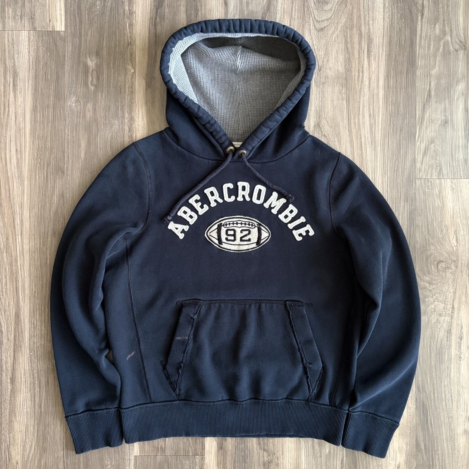 Vintage Abercrombie & Fitch Hoodie Men’s Size XL Blue Worn