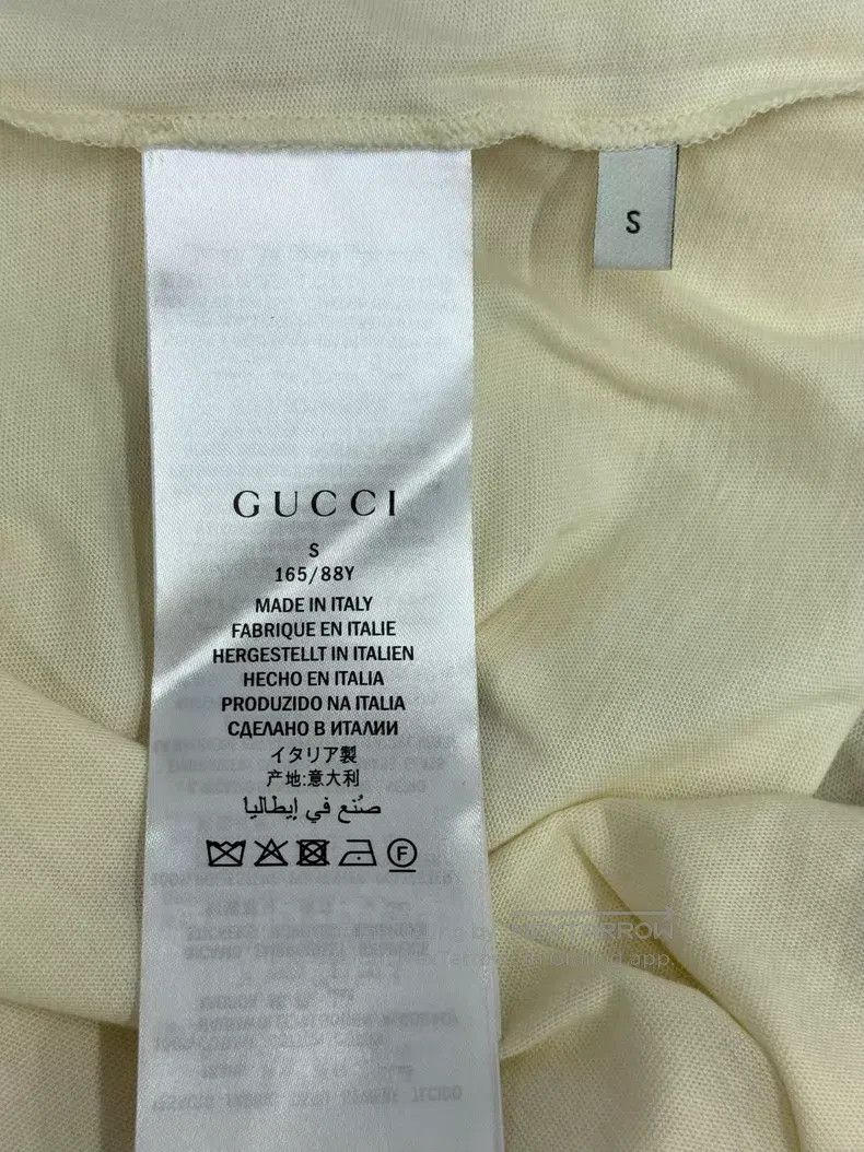 Gucci Gucci Beige letter sequin short-sleeved T-shirt Size S / US 4 / IT 40 - 5 Thumbnail