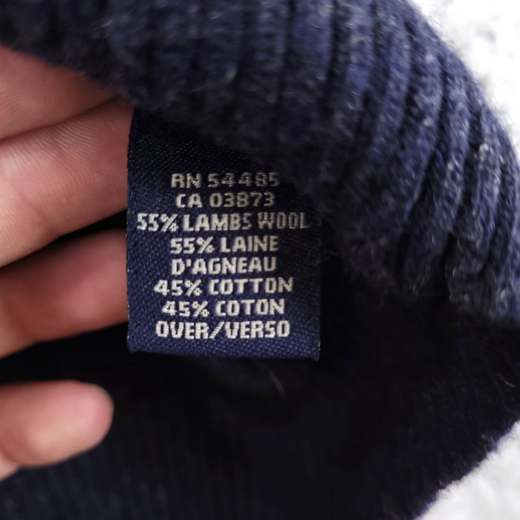 American Eagle Outfitters American Eagle Wool Sweater Men's Medium Navy Blue Lambswool V Neck Size US M / EU 48-50 / 2 - 6 Thumbnail