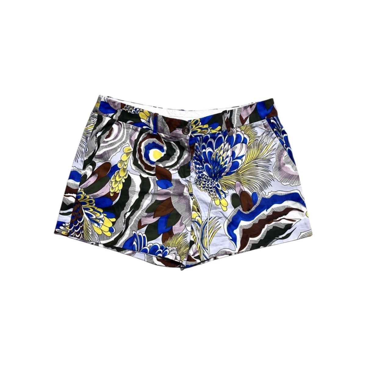 Iceberg Women’s Iceberg Full Print Floral Flower Cotton Shorts Size 28" / US 6 / IT 42 - 1 Thumbnail