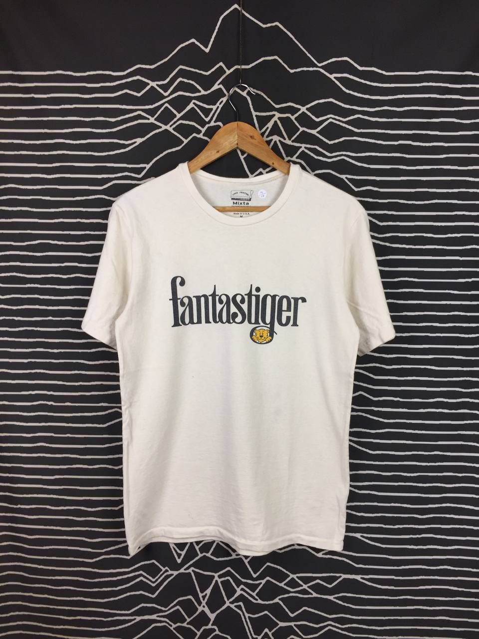 Vintage Mixta Fantastiger Hand Printed Retro Script Graphic Tee Size US M / EU 48-50 / 2 - 2 Thumbnail
