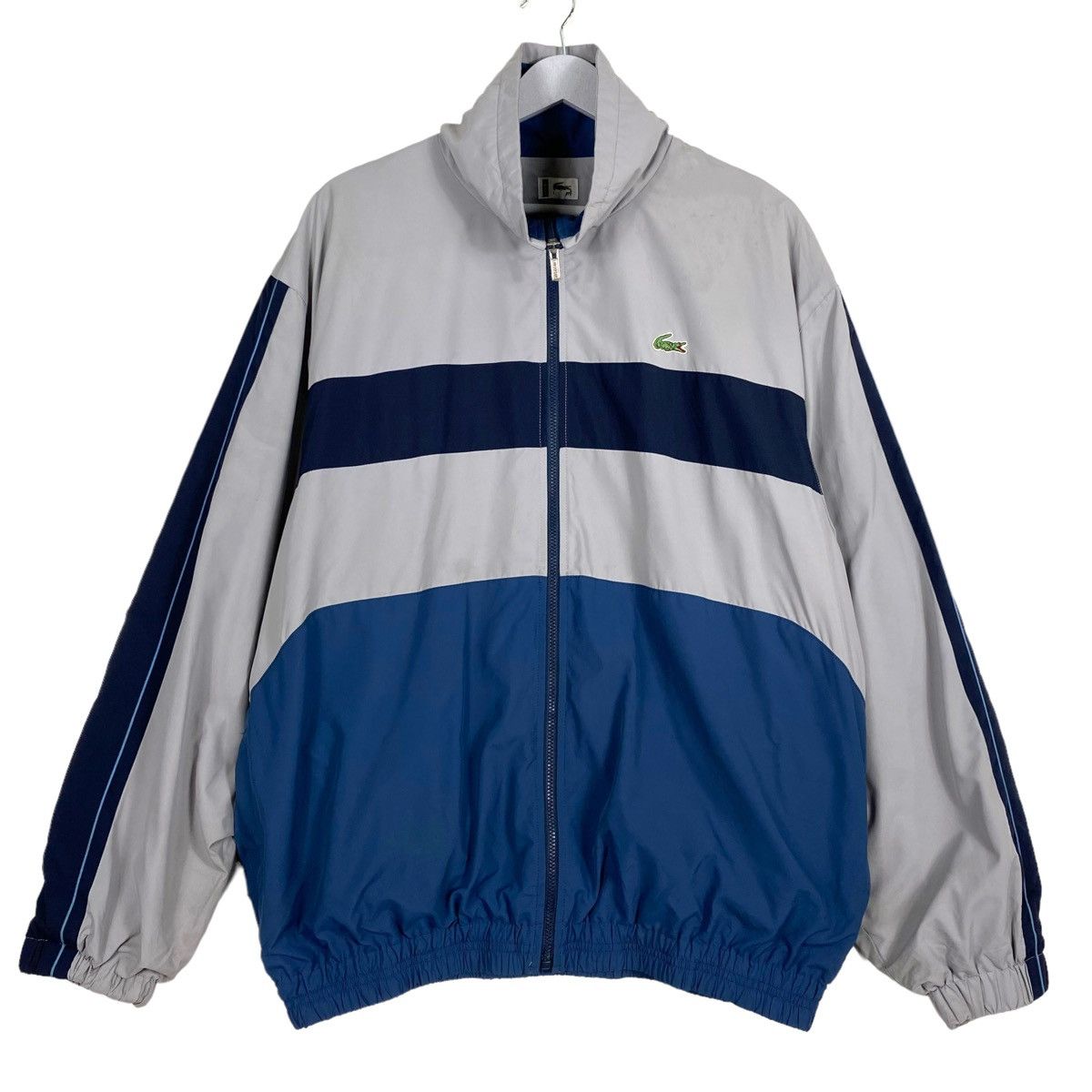 Japanese Brand × Lacoste 💥LACOSTE BIG LOGO STRIPED SPORT WINDBREAKER JACKET Size US L / EU 52-54 / 3 - 1 Thumbnail