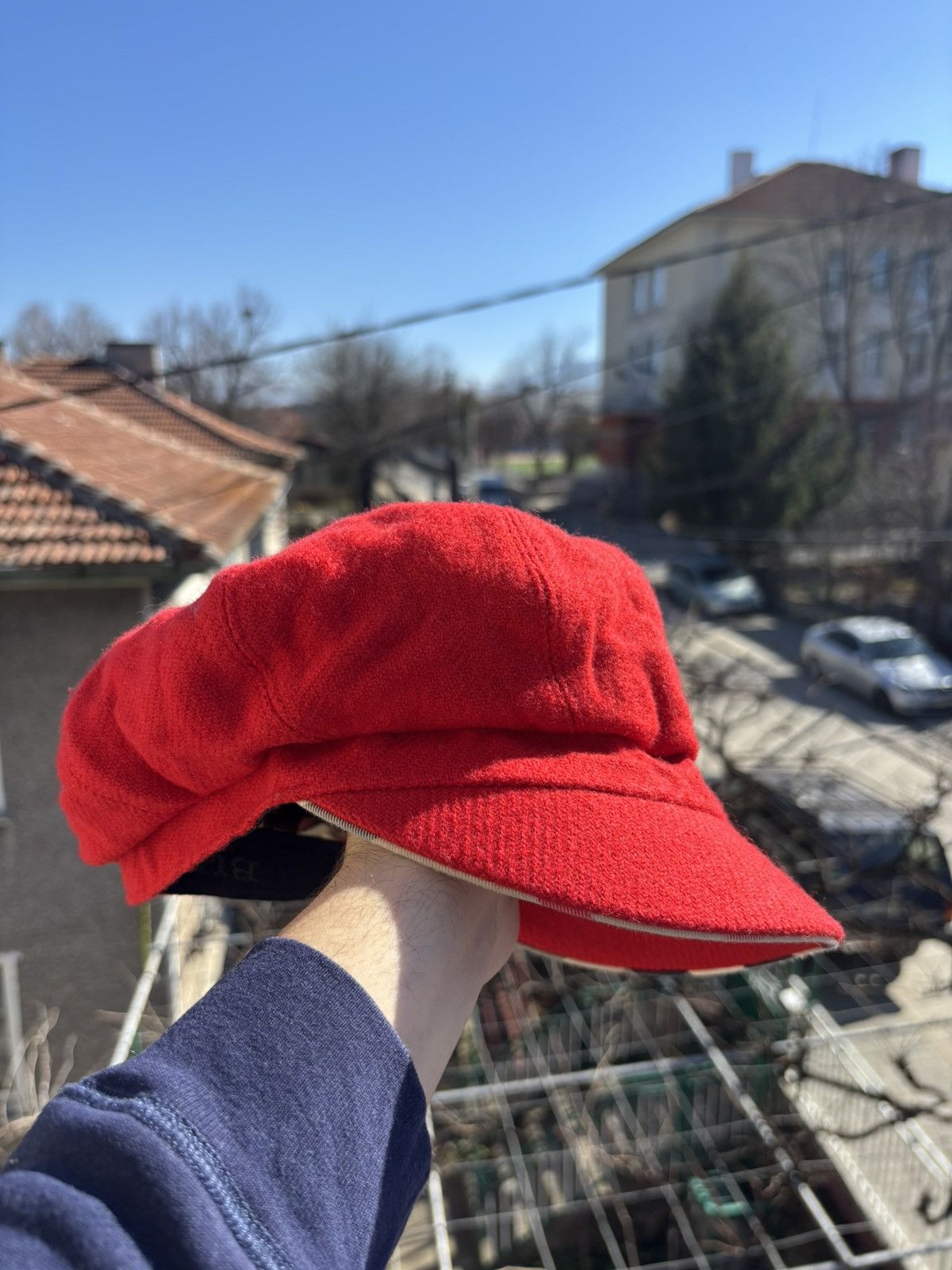Burberry Nova Check Trimmed Newsboy/Cabbie/Baker Boy Hat Cap