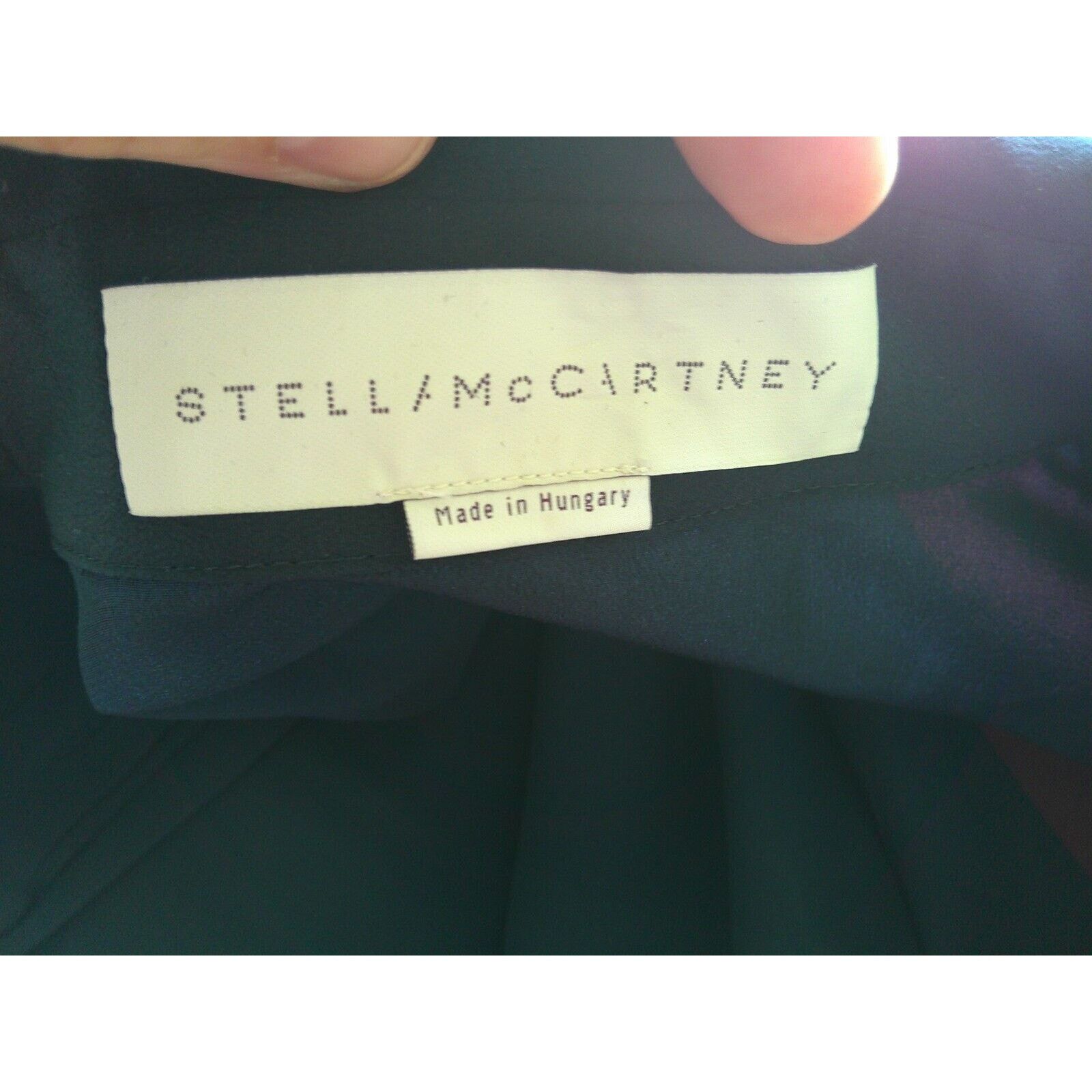 Stella McCartney Stella McCartney Silk Black Blue Red Stripe Button Blouse Size M / US 6-8 / IT 42-44 - 7 Thumbnail