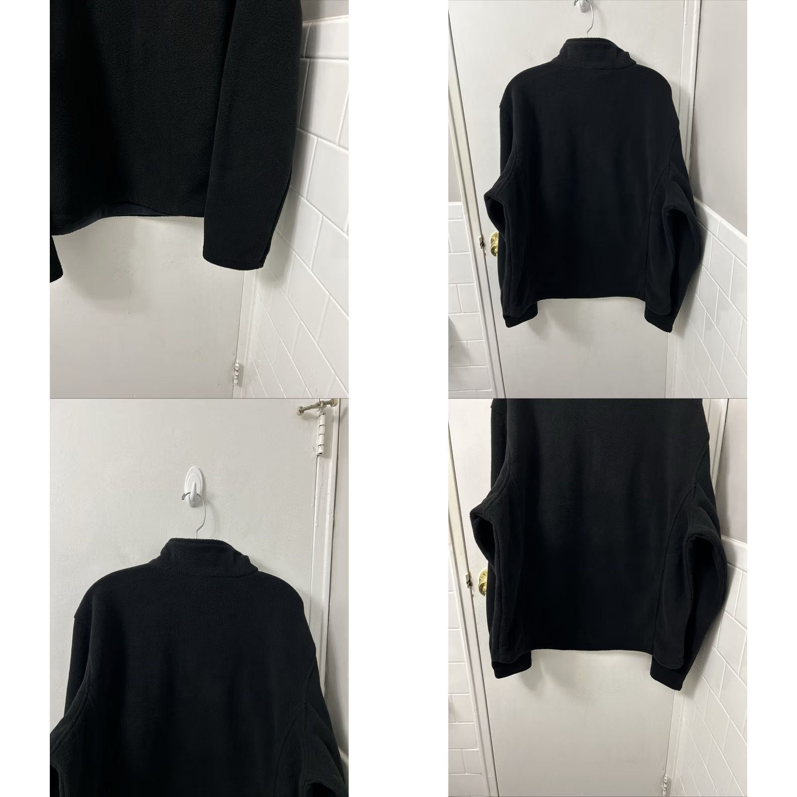 Port Authority Port Authority 1/4 Zip Fleece Jacket Mens Large Black Arrive Sweatshirt L/S NWT Size US L / EU 52-54 / 3 - 8 Thumbnail
