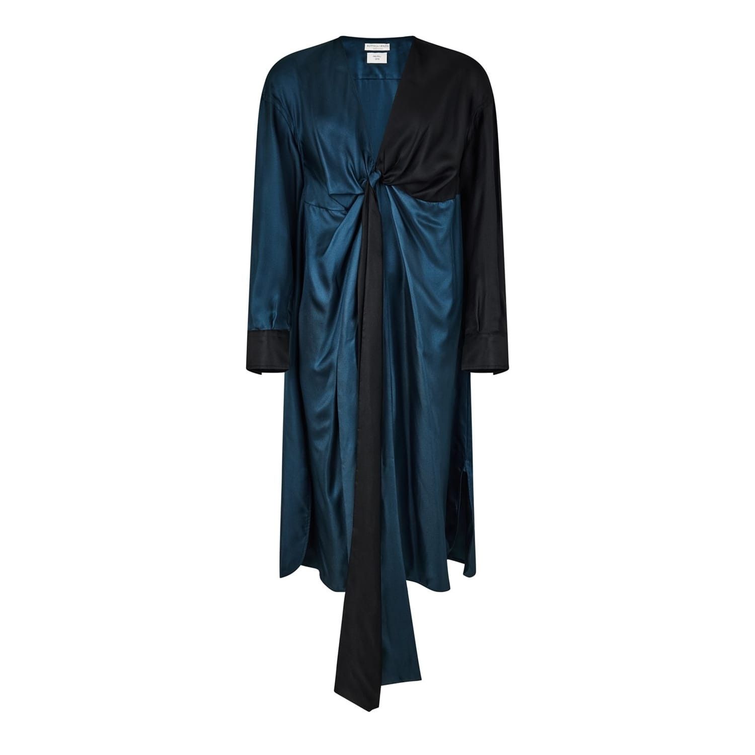 Bottega Veneta Bottega Veneta Crew Neck Midi Slip Dress in Black Size S / US 4 / IT 40 - 1 Thumbnail