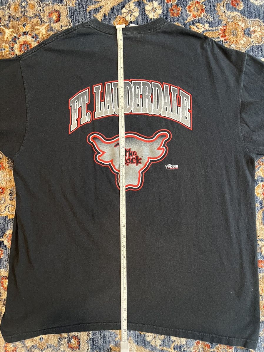 Anvil × Vintage VINTAGE WWF Double Sided The Rock Tee Size US XL / EU 56 / 4 - 4 Thumbnail