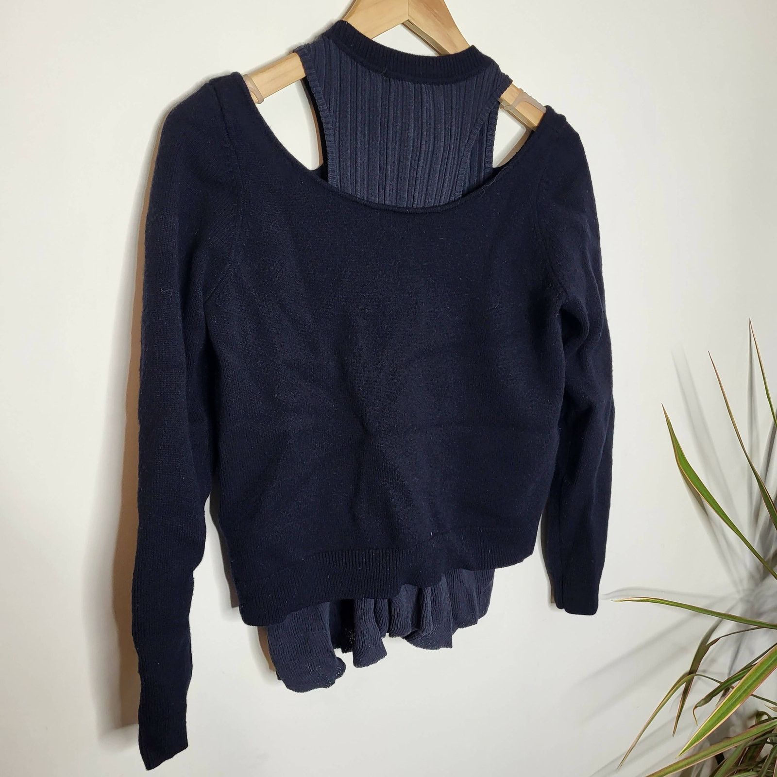 Derek Lam 10 Crosby Derek Lam 10 Crosby Long Sleeve Shoulder Cut-Out Ruffle Hem Size S / US 4 / IT 40 - 3 Thumbnail