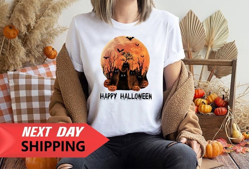 Designer Witch Scary Halloween Shirt Size M / US 6-8 / IT 42-44 - 1 Thumbnail