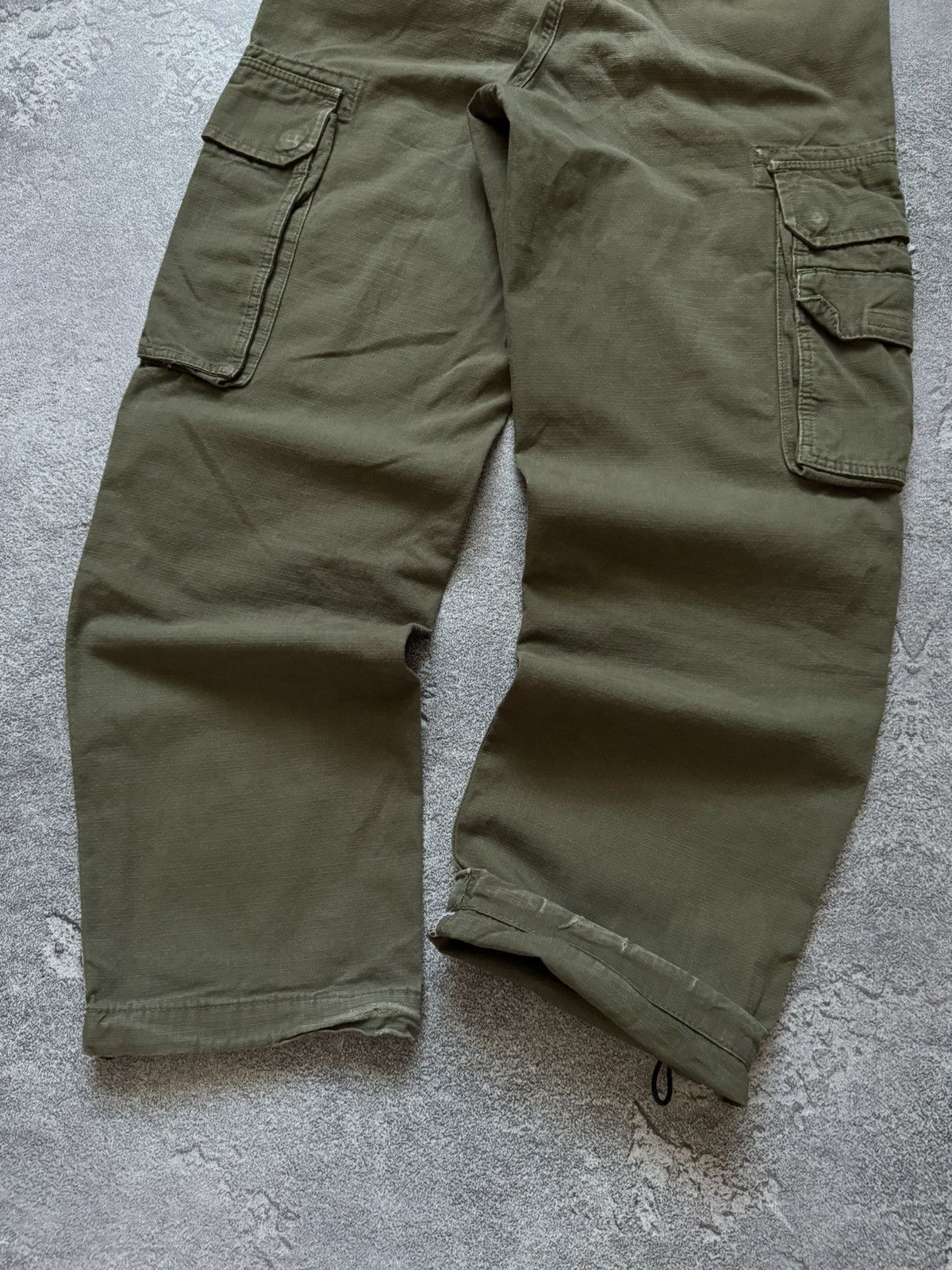 Dickies × Vintage Dickies w24 cargo khaki Wmns pant joggers trouser chino Size 24" / US 00 / IT 34 - 2 Thumbnail