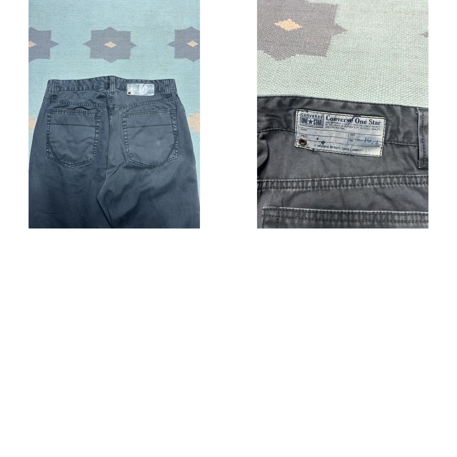 Converse VINTAGE Converse One Star Jeans Chino Twill Pants Skater Gray 34x32 Mens Pants Size US 34 / EU 50 - 8 Thumbnail