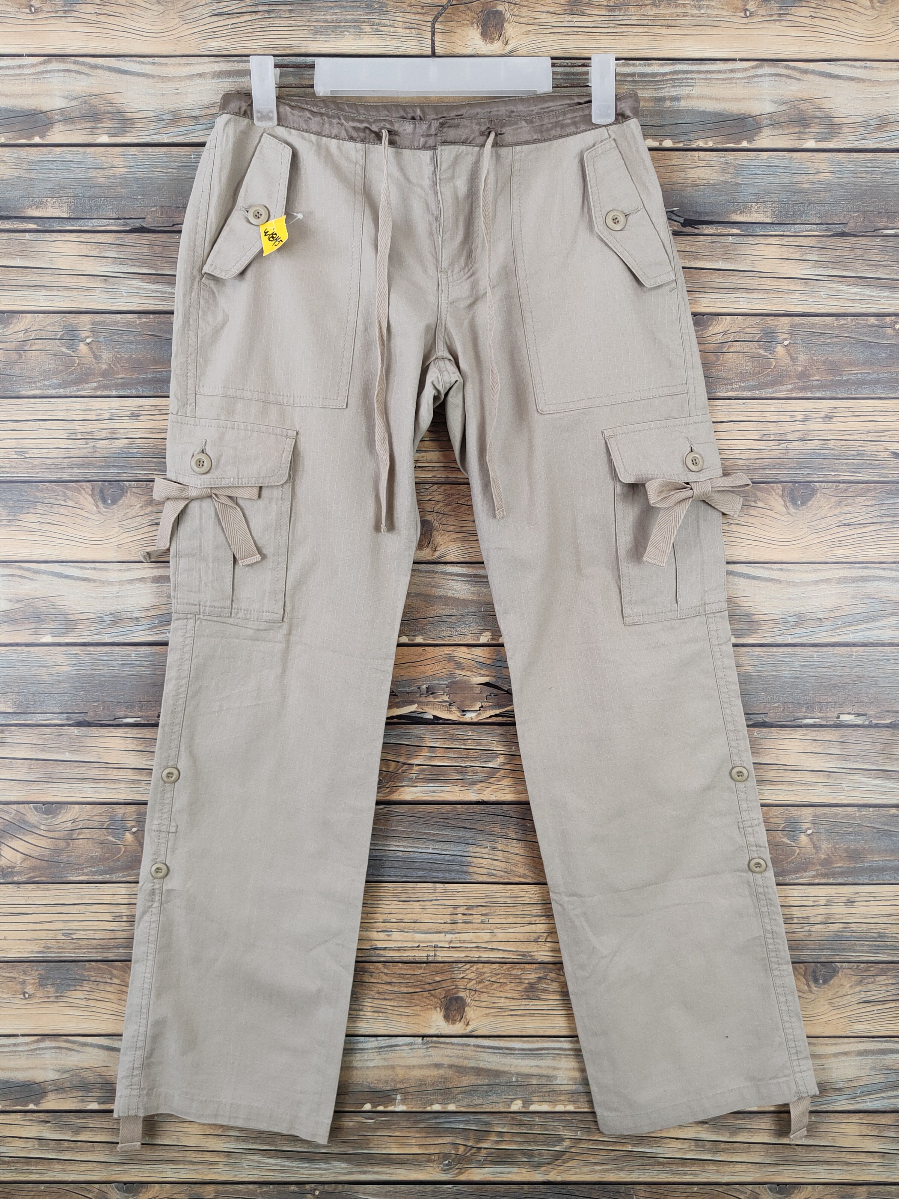 Japanese Brand Anatelier Beige Multipocket Tactical Cargo Pants #W1845 Size US 29 - 1 Thumbnail