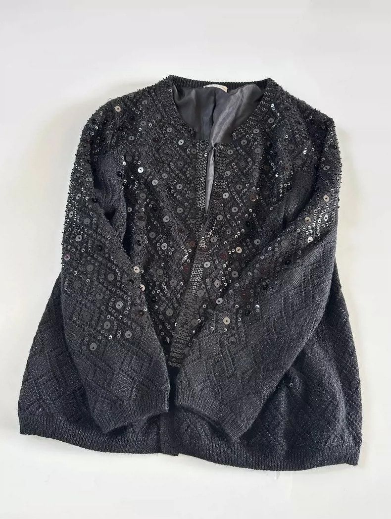 Dries Van Noten dries van noten Heavy stitching bead cardigan 2504-Nextarro Size US M / EU 48-50 / 2 - 6 Thumbnail