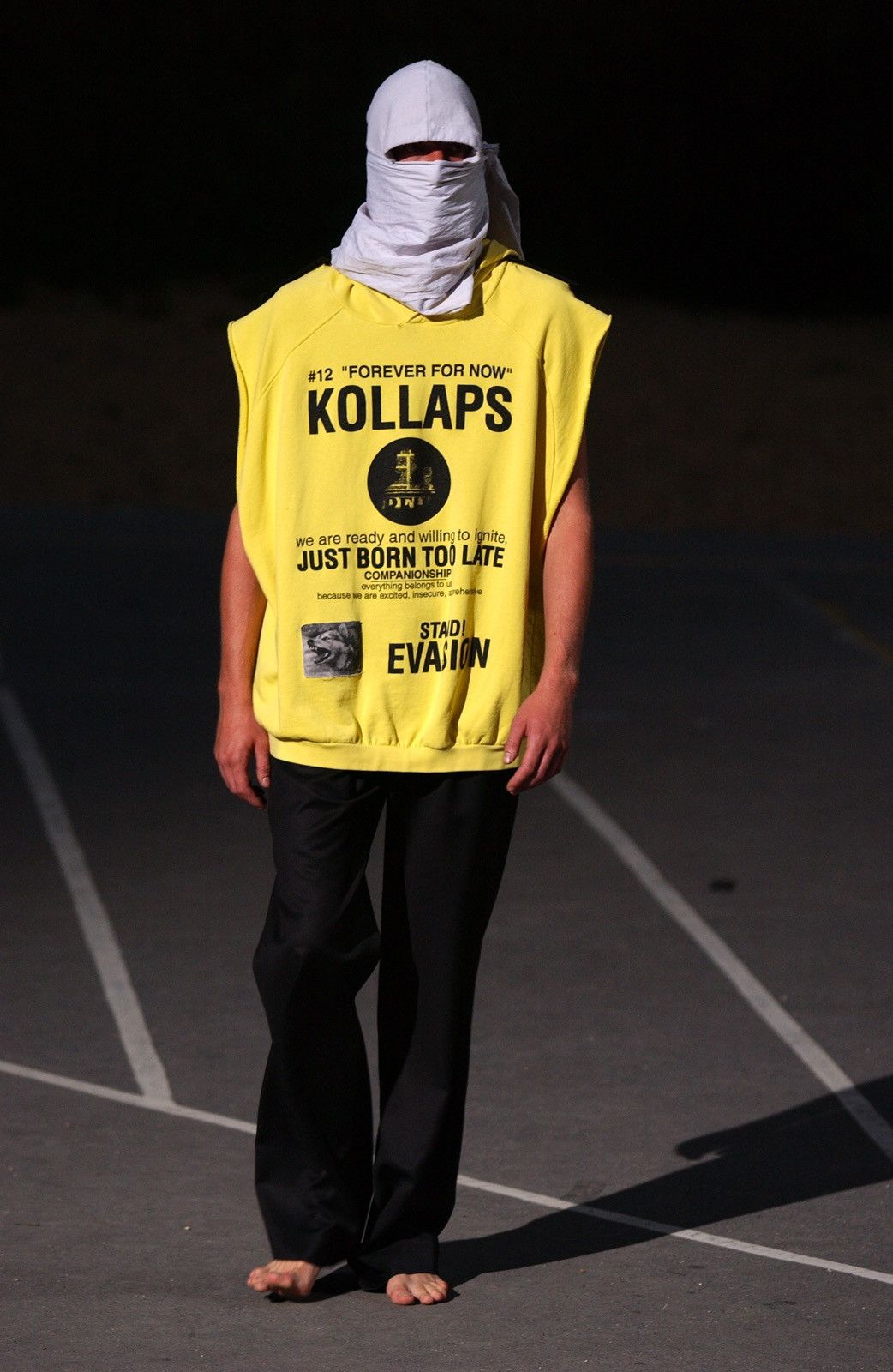 Raf Simons Raf Simons SS02 "Kollaps" Sleeveless Oversized Hoodie Size US L / EU 52-54 / 3 - 17 Thumbnail