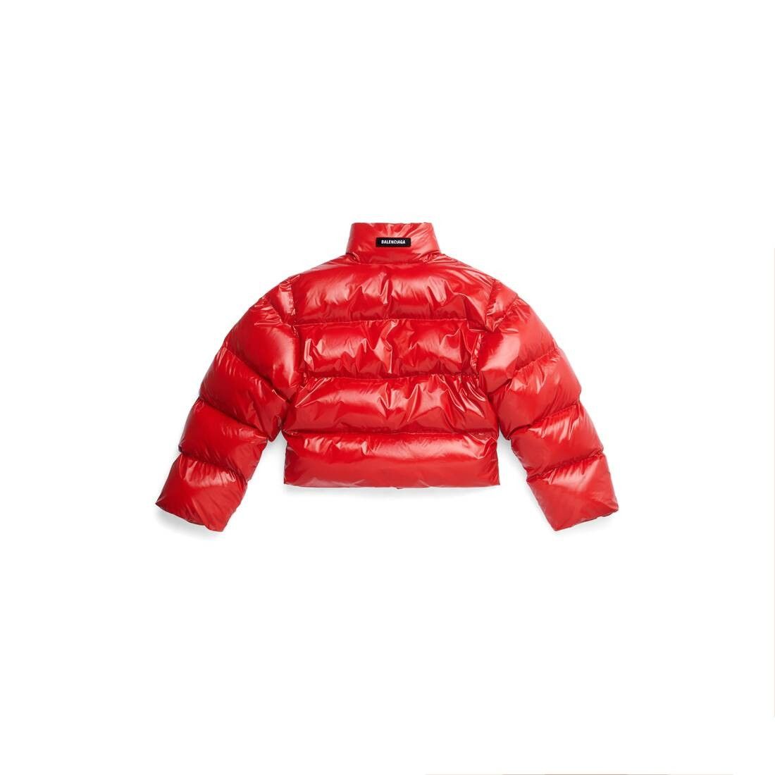 Balenciaga oc11z0125 Shrunk Puffer Jacket in Red Size L / US 10 / IT 46 - 6 Thumbnail