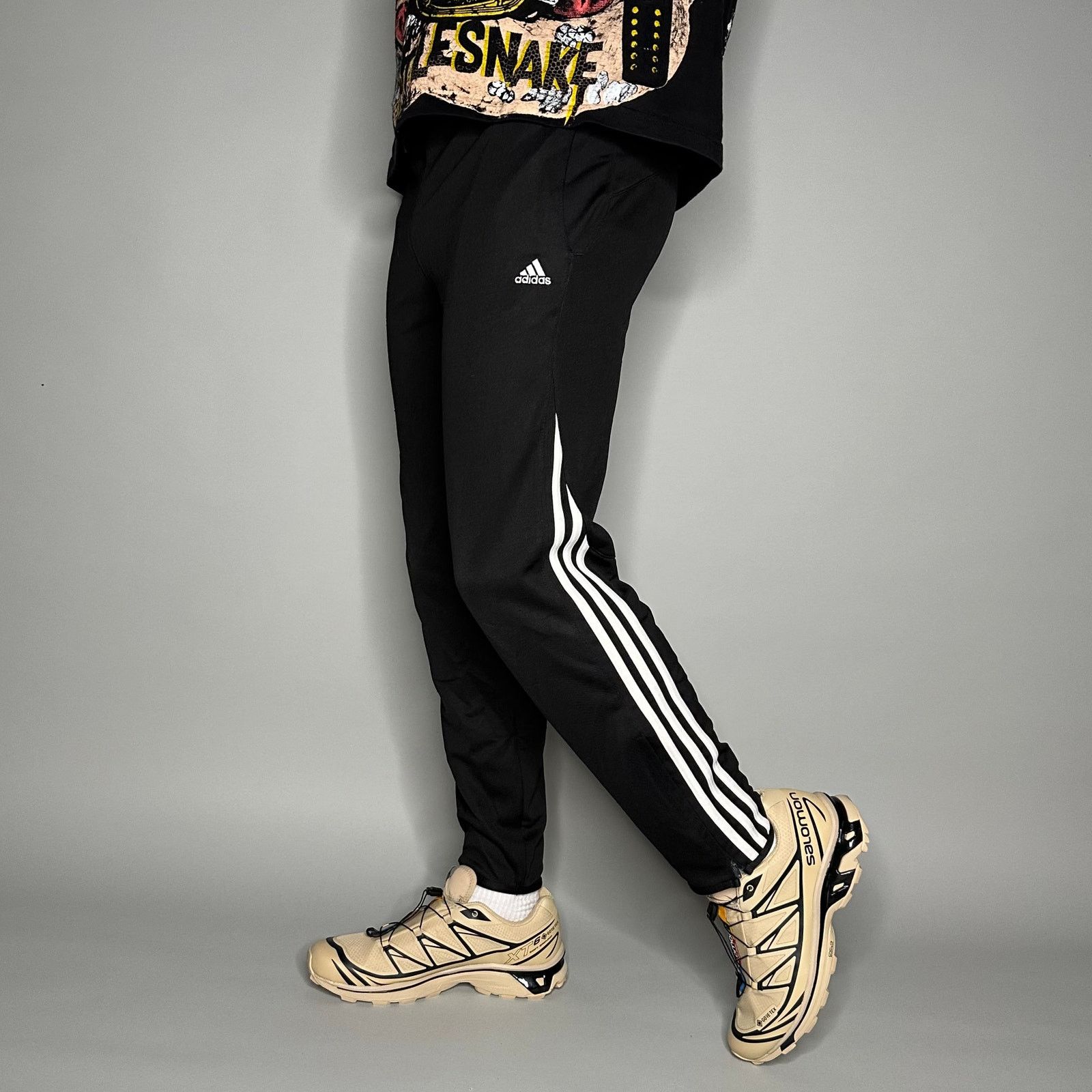 Adidas Vintage Y2K Adidas Sweatpants Mens XS Black White 3 Stripes Size US 28 / EU 44 - 1 Thumbnail