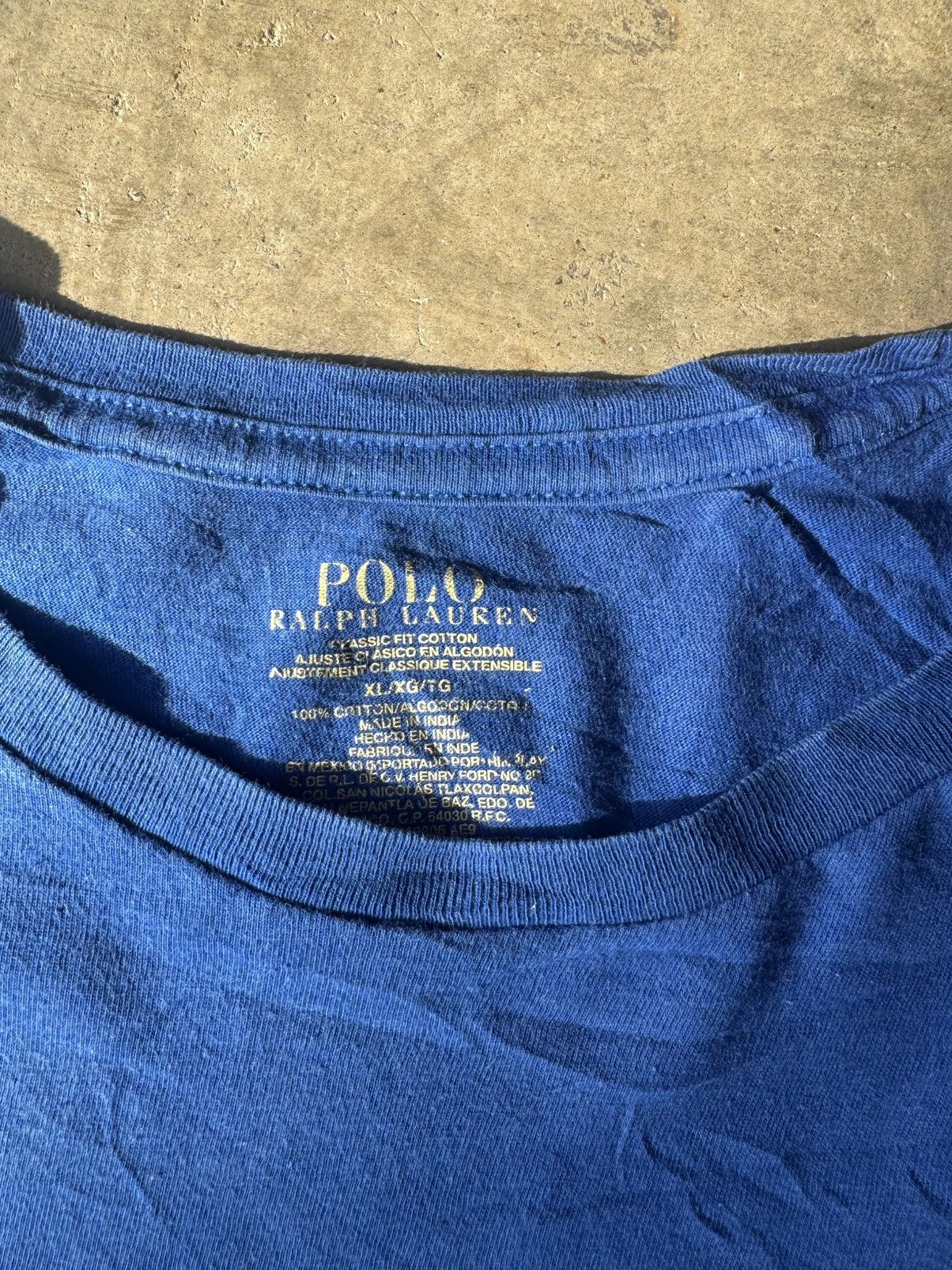 Polo Ralph Lauren × Vintage Polo Ralph Lauren blank t-shirt Size US XL / EU 56 / 4 - 3 Thumbnail