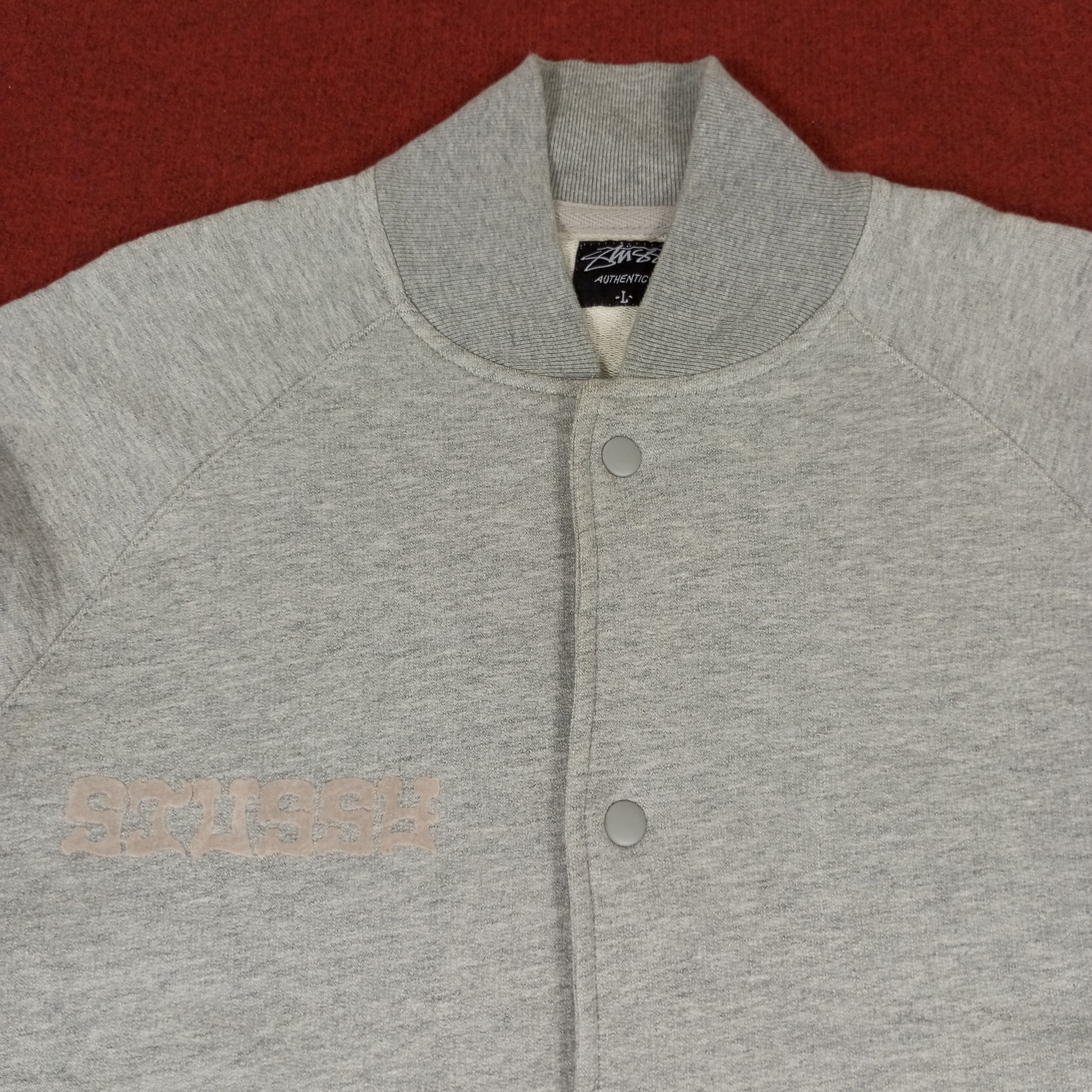 Stussy × Vintage Stussy Streetwear Custom Art Varsity Style Sweater Jacket Size US M / EU 48-50 / 2 - 4 Thumbnail