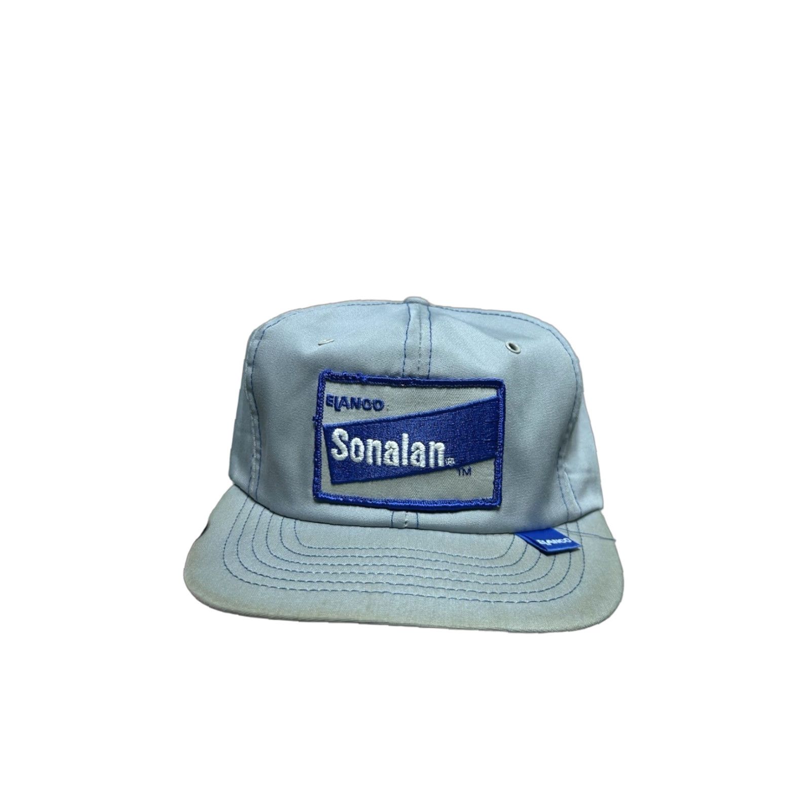 Vintage VINTAGE Swingster snapback hat cap Elanco Sonalan farm feed patch made in USA Hat Men Gray Adjustable USA Size ONE SIZE - 1 Thumbnail