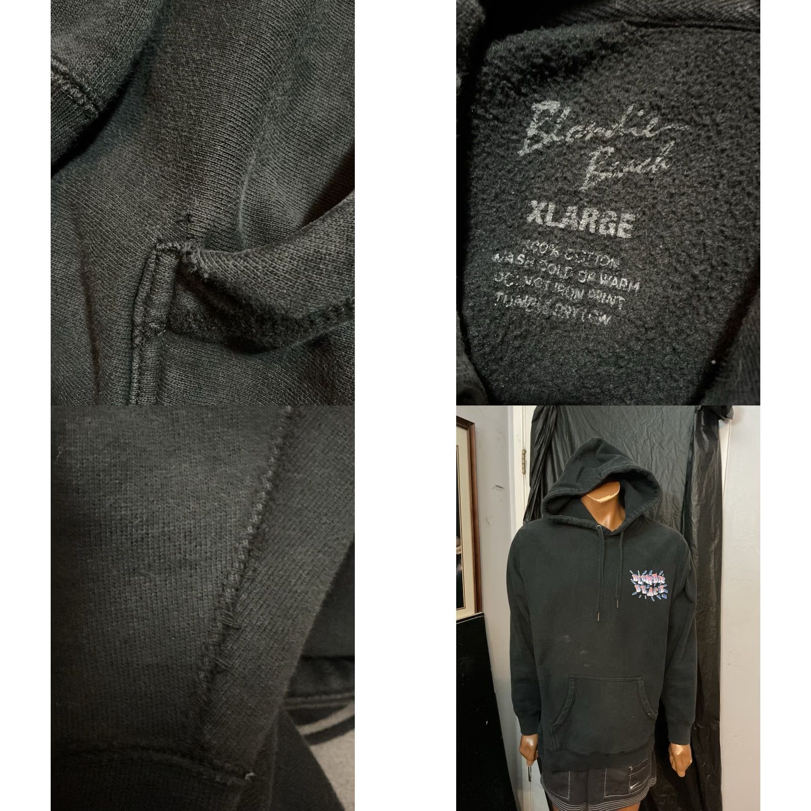 Vintage VINTAGE Blondie Beach Records Los Angeles Basketball Black Heavyweight Hoodie XL Mens Size US XL / EU 56 / 4 - 8 Thumbnail