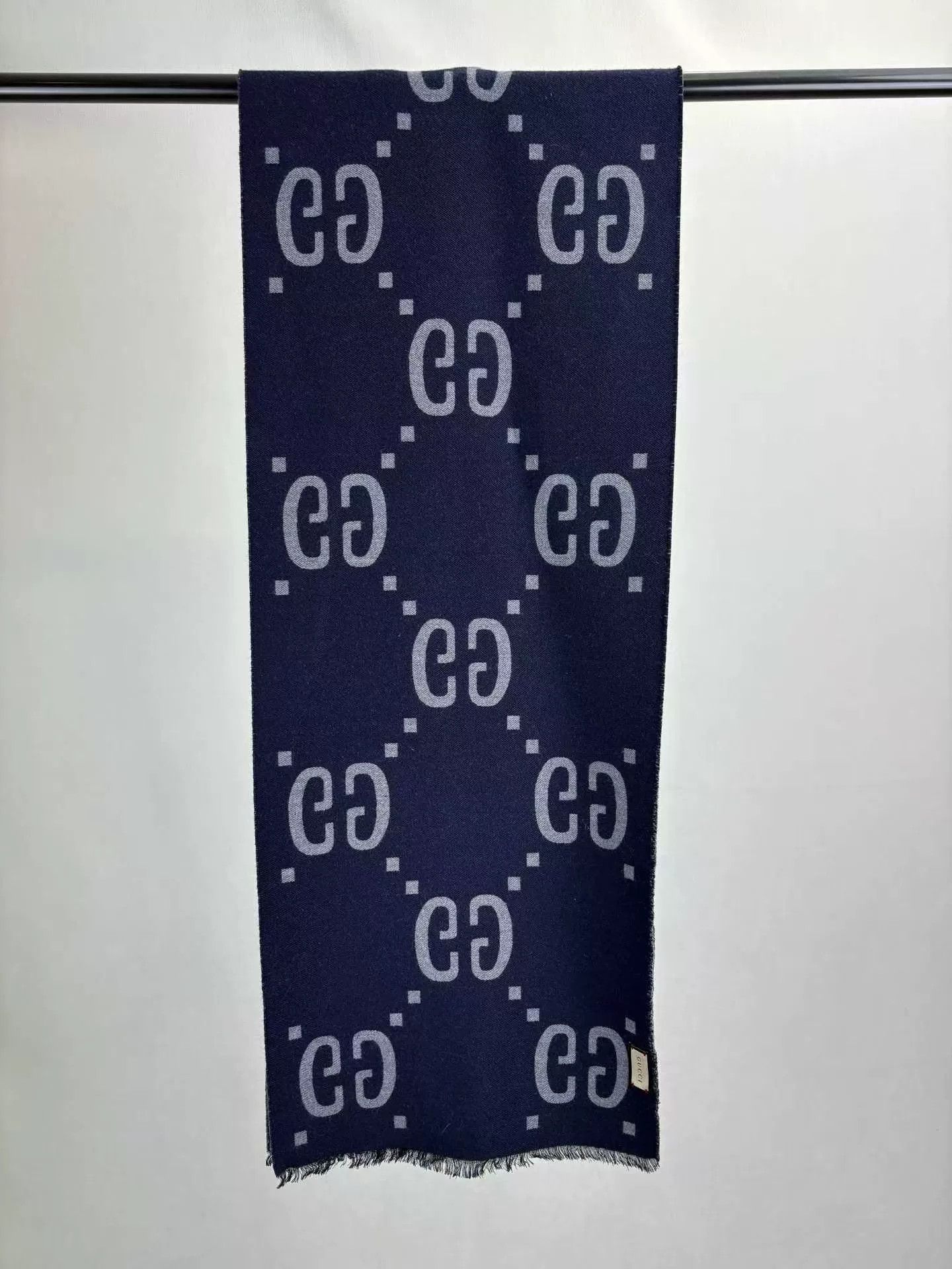 Gucci Gucci Double G Logo Wool Scarf Size ONE SIZE - 1 Thumbnail